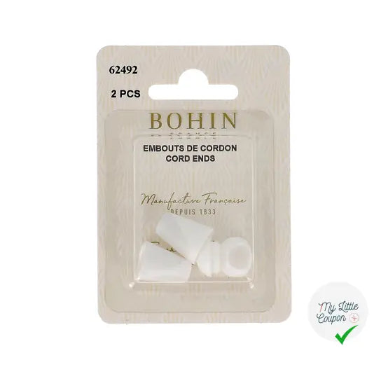 EMBOUT DE CORDON GRAND MODÈLE BLANC - My Little Coupon