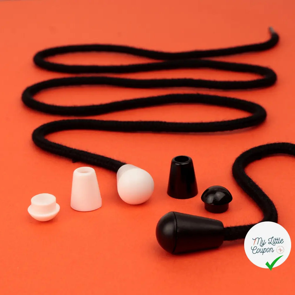 EMBOUT DE CORDON NOIR PETIT MODÈLE - My Little Coupon