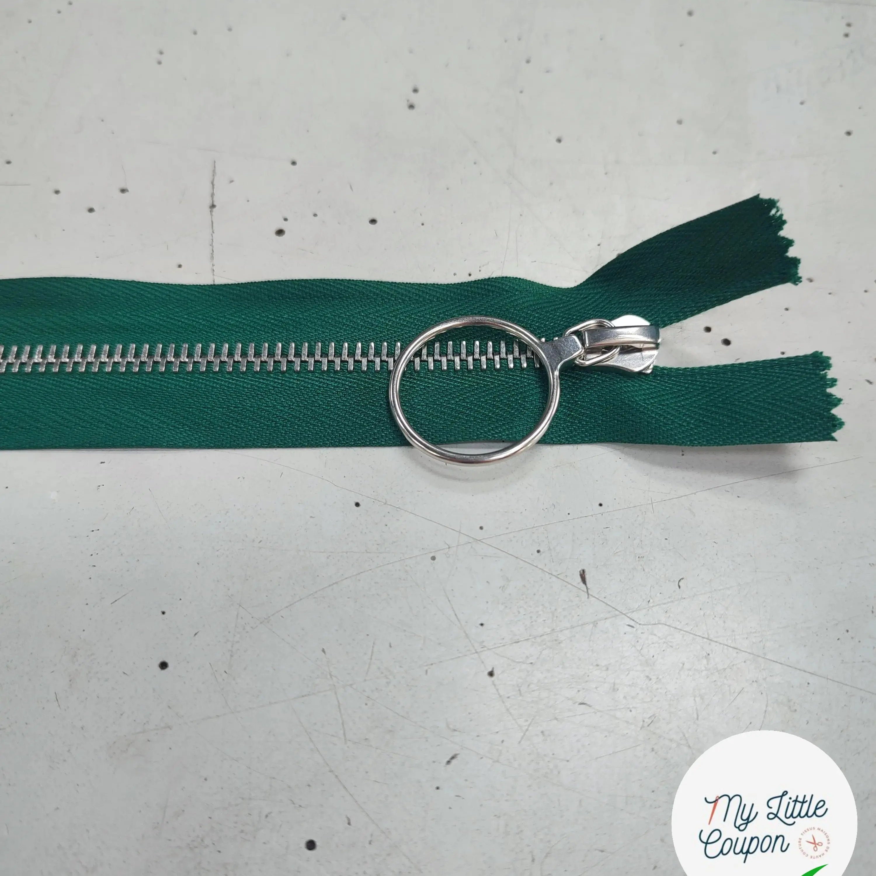 FERMETURE RIRI METAL NON SÉPARABLE 35CM VERT SAPIN - My Little Coupon
