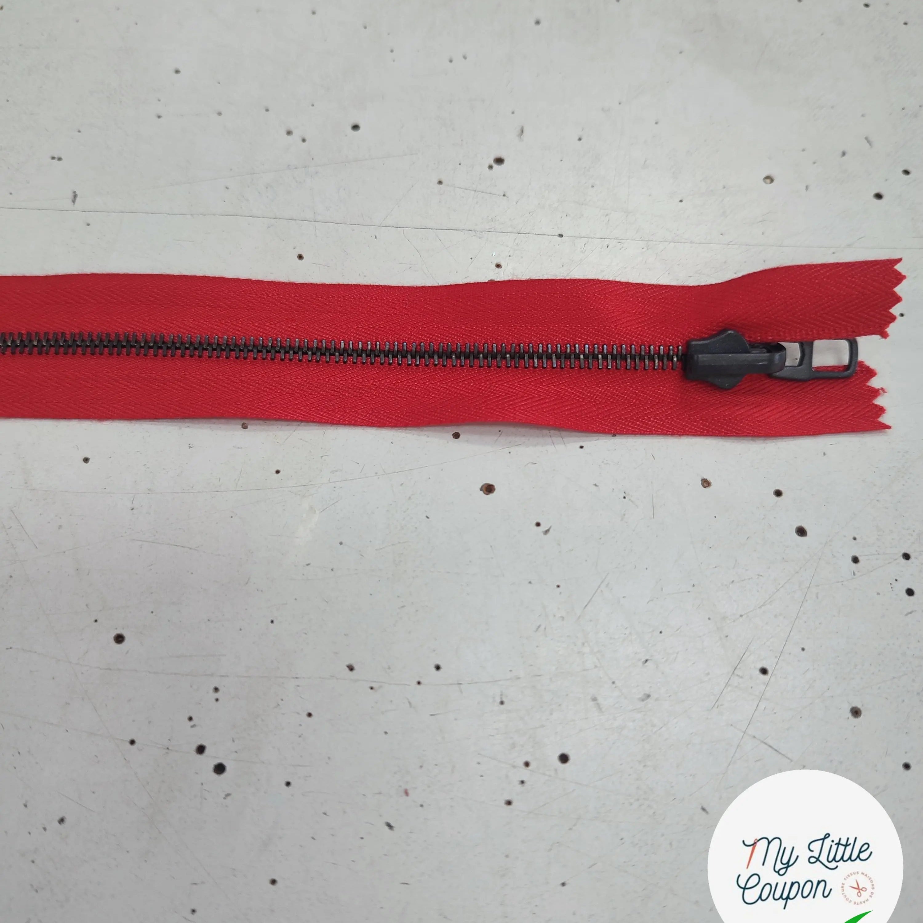 ERMETURE RIRI METAL SÉPARABLE 90CM ROUGE - My Little Coupon