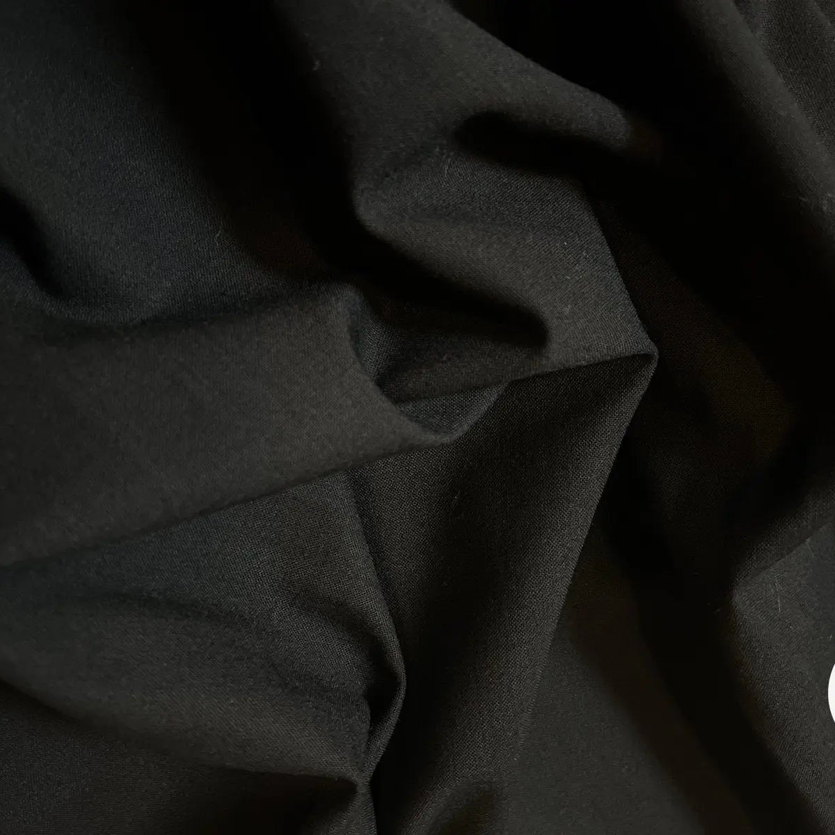 ÉTAMINE POLYLAINE NOIR - My Little Coupon - tissu - coudre