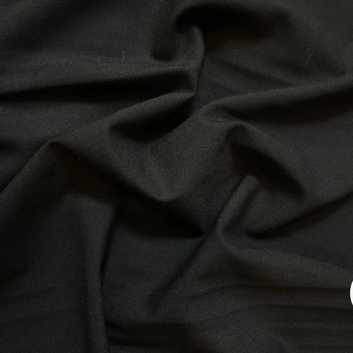 ÉTAMINE POLYLAINE NOIR - My Little Coupon - tissu - coudre