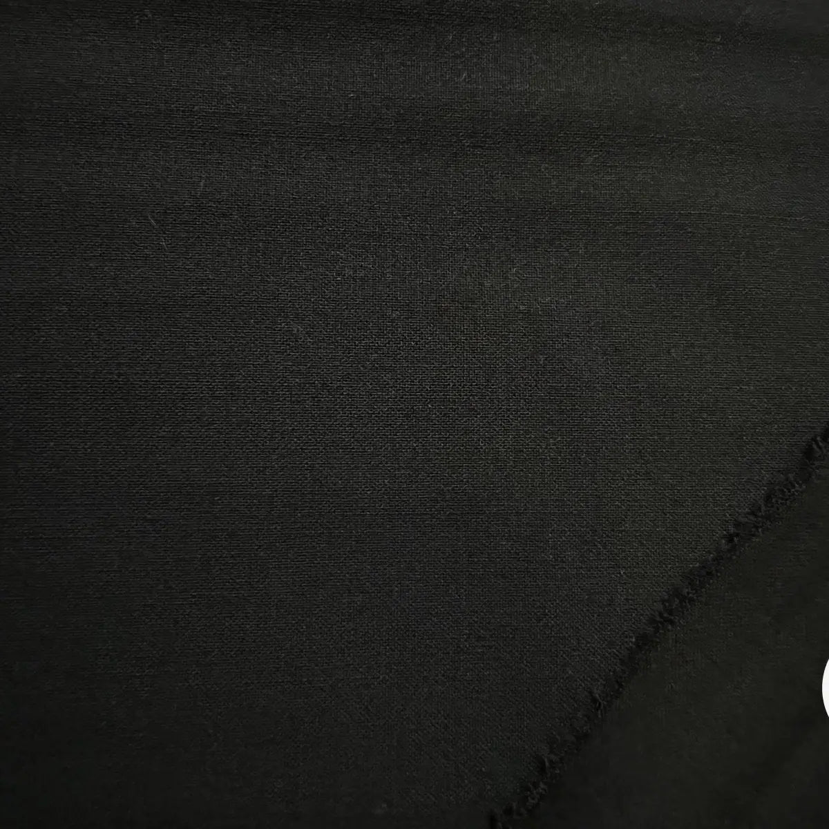 ÉTAMINE POLYLAINE NOIR - My Little Coupon - tissu - coudre