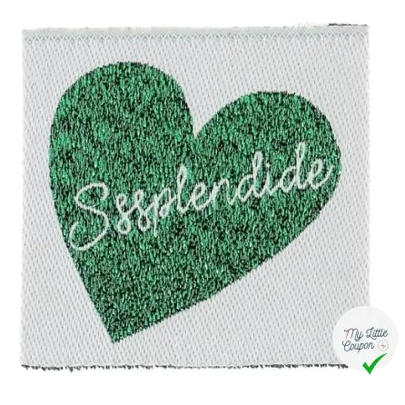 ÉTIQUETTE À COUDRE TISSÉES BOHIN - " SSSPELNDIDE " - My Little Coupon