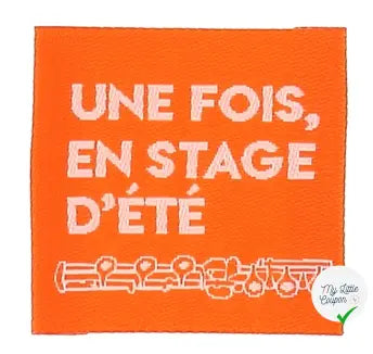 ÉTIQUETTE À COUDRE TISSÉES BOHIN - " UNE FOIS EN STAGE D'ÉTÉ" - My Little Coupon