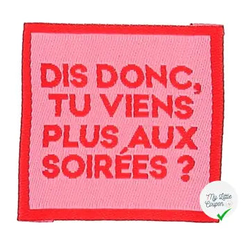 ÉTIQUETTE À COUDRE TISSÉES BOHIN - "DIT DONC TU VIENS PLUS..." - My Little Coupon
