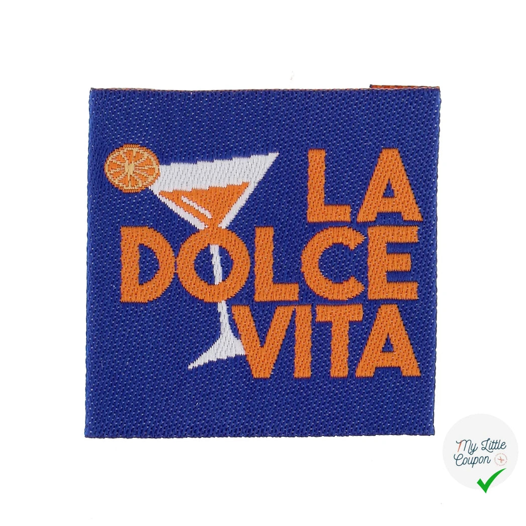 ETIQUETTE À COUDRE TISSÉES BOHIN - "LA DOLCE VITA" - My Little Coupon