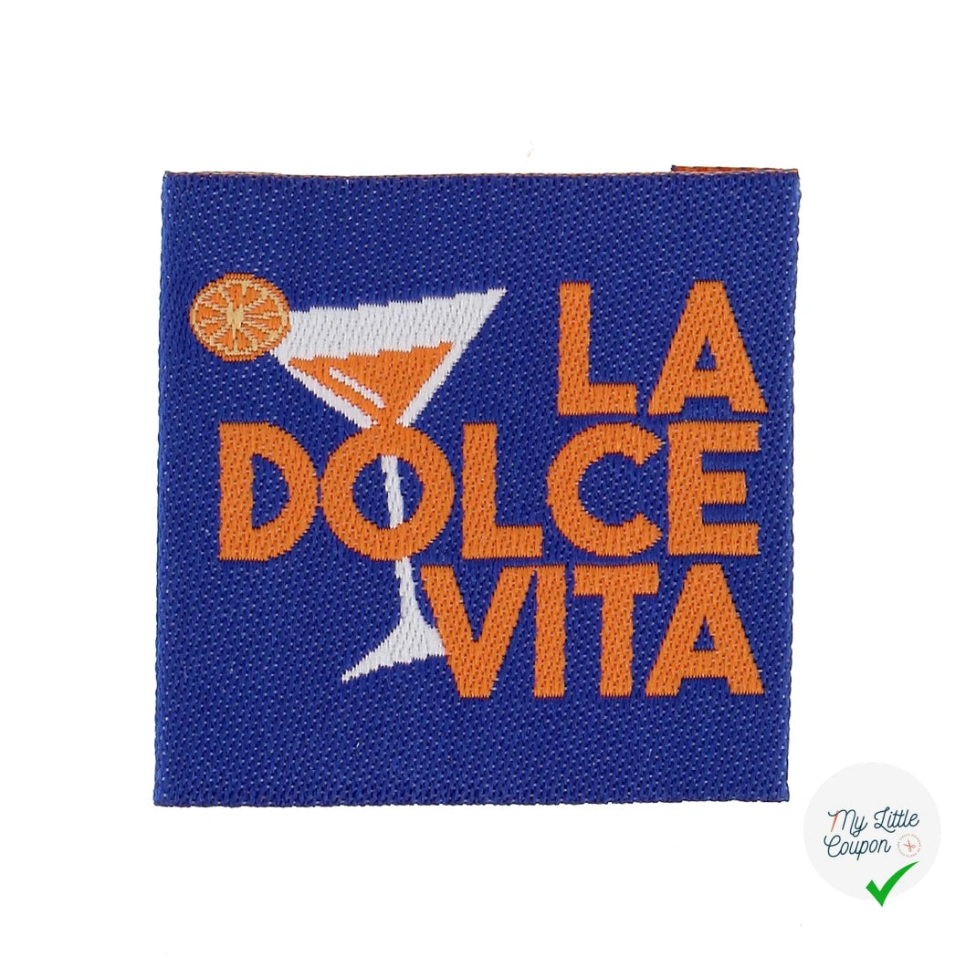ETIQUETTE À COUDRE TISSÉES BOHIN - "LA DOLCE VITA" - My Little Coupon