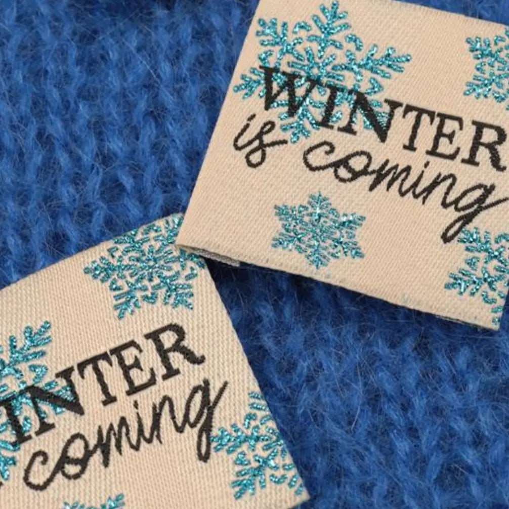 ÉTIQUETTE À COUDRE TISSÉES BOHIN - "WINTER IS COMING" - My Little Coupon