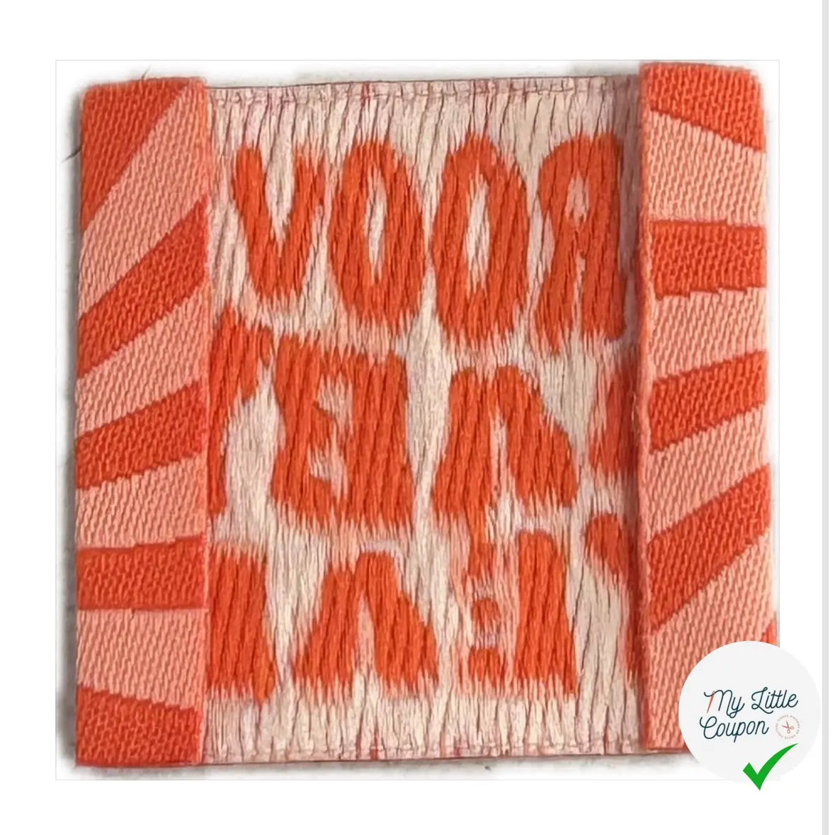 ÉTIQUETTES TISSÉES À COUDRE MODÈLE - GROOVY BABY YEAH - My Little Coupon