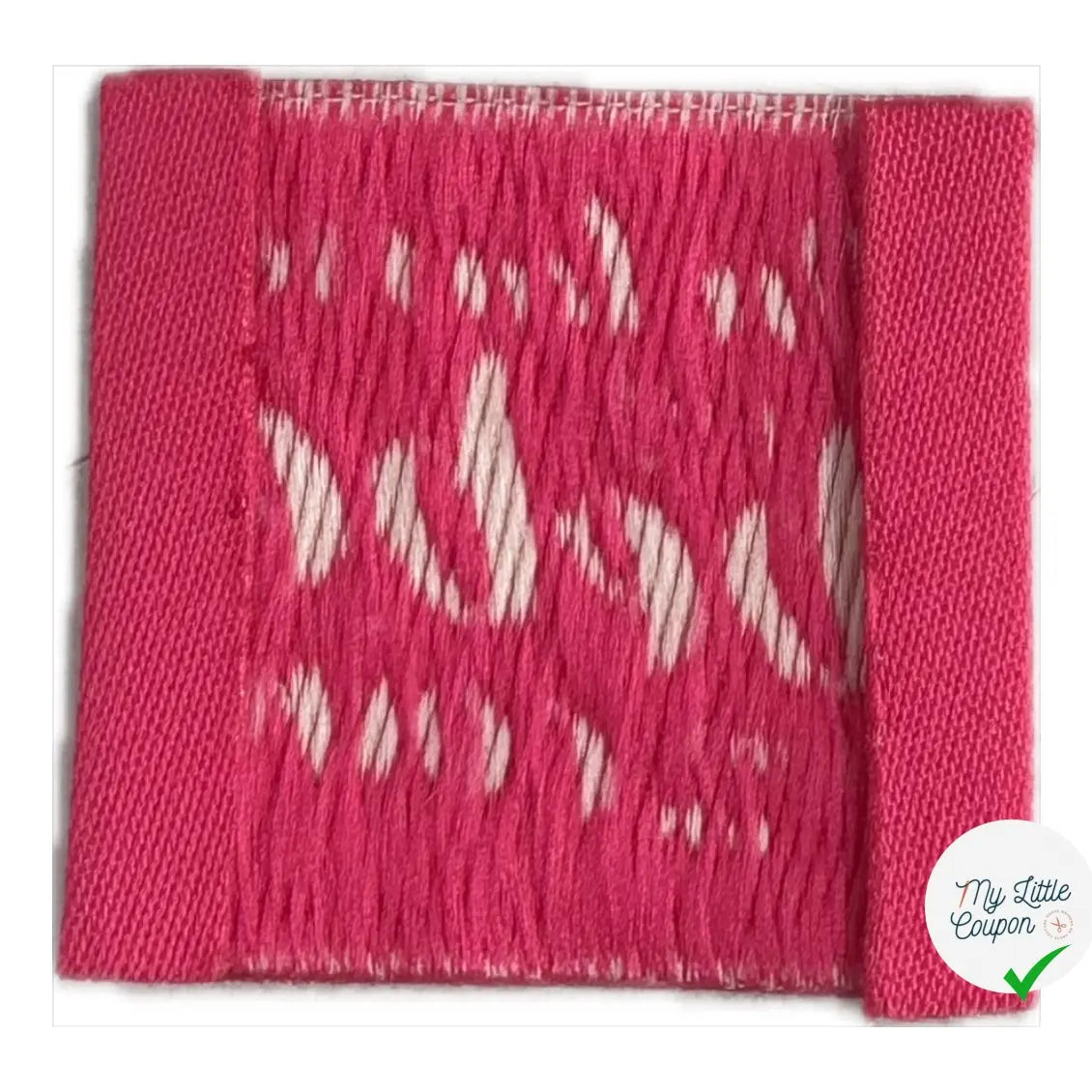 ÉTIQUETTES TISSÉES À COUDRE MODÈLE - ON LAISSE PAS BÉBÉ DANS UN COIN - My Little Coupon