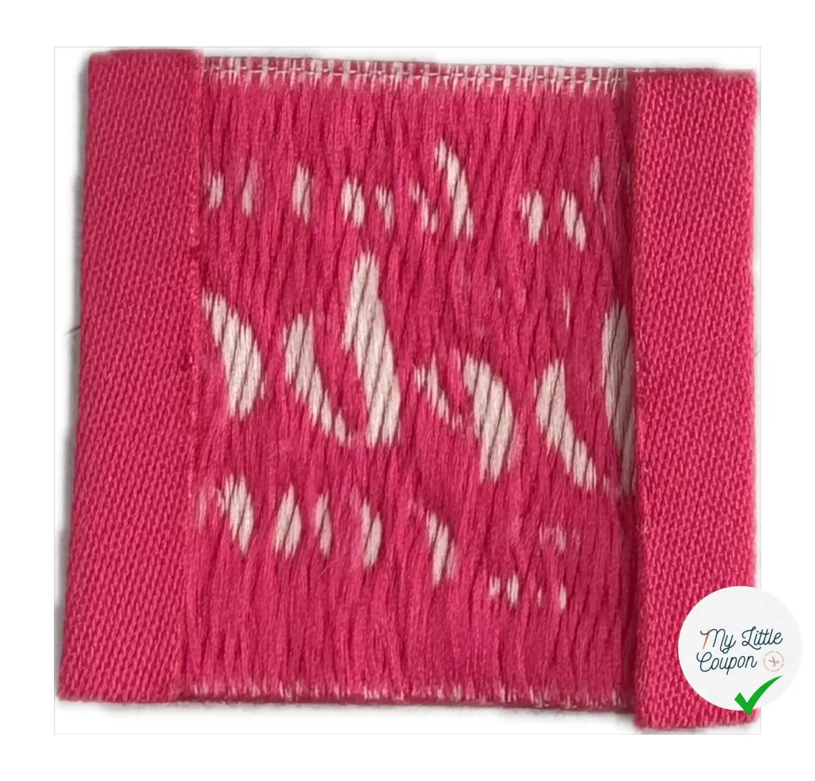 ÉTIQUETTES TISSÉES À COUDRE MODÈLE - ON LAISSE PAS BÉBÉ DANS UN COIN - My Little Coupon