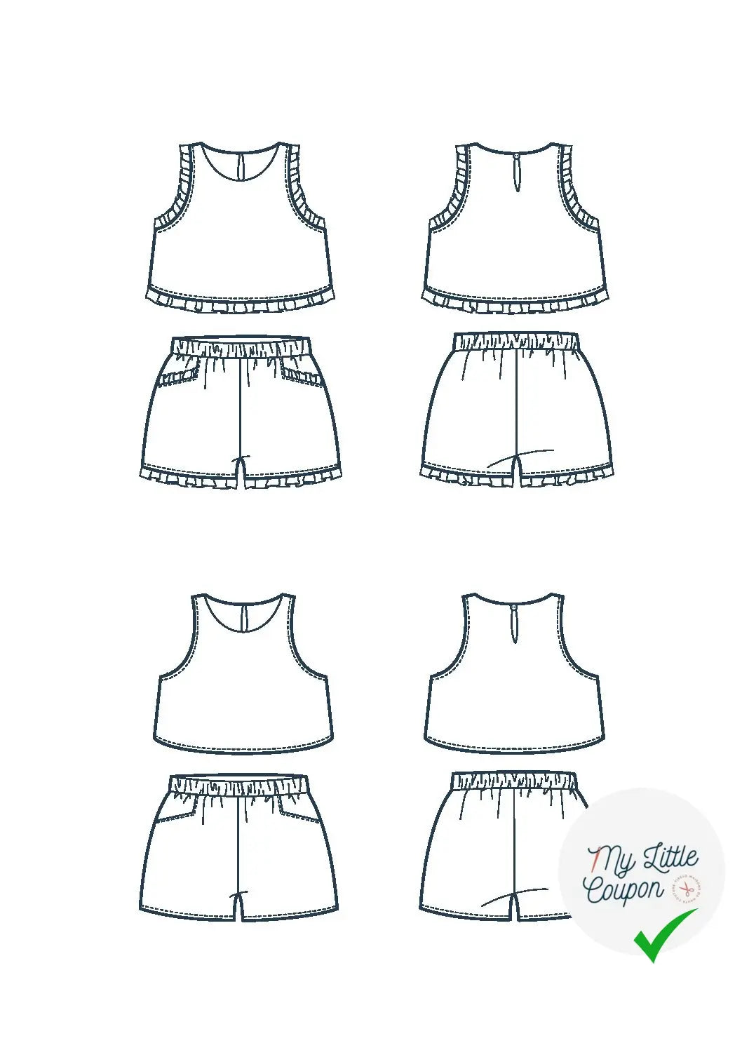 Ella, short et top – nouveauté - L'Enfant Roi - My Little Coupon