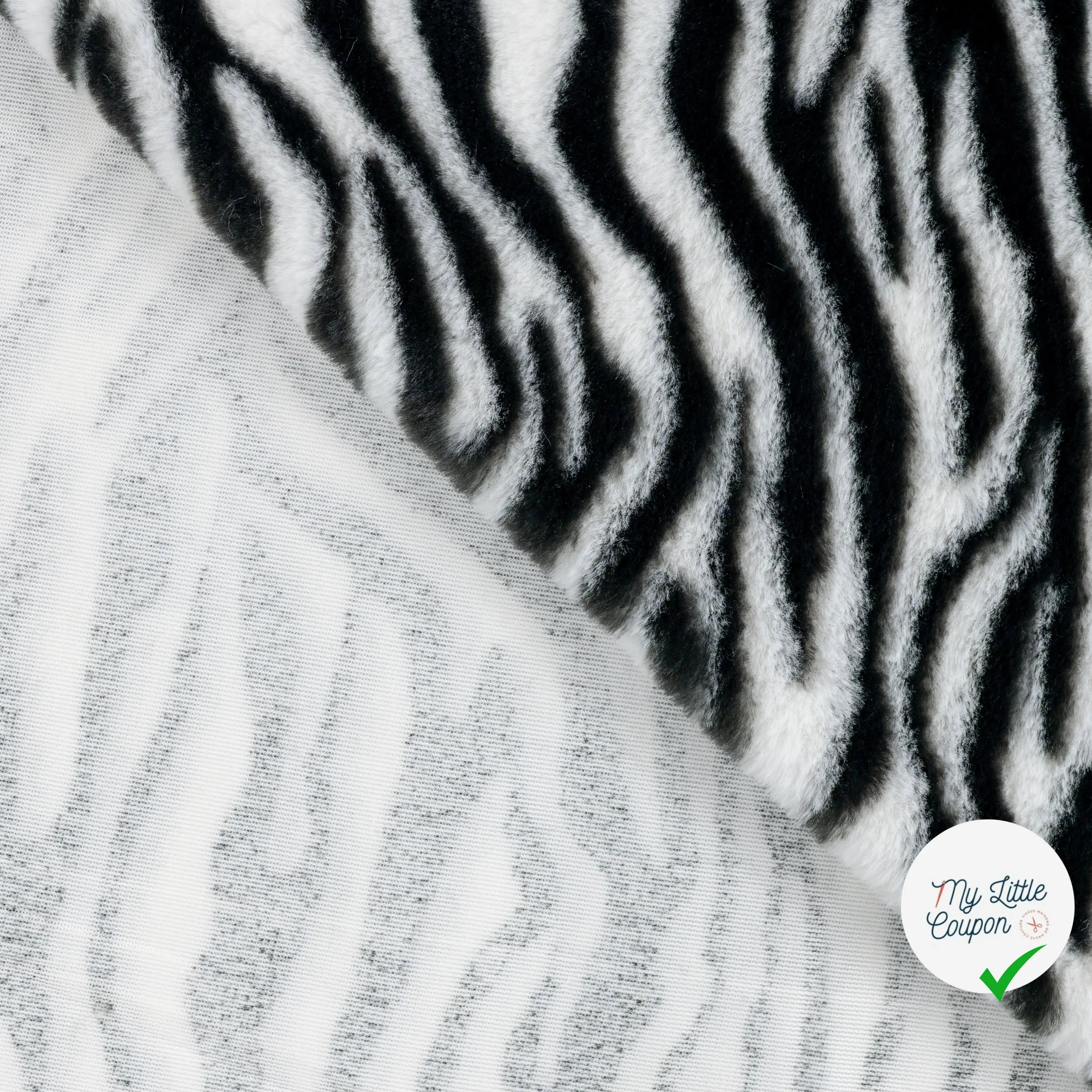 FANCY FUR ZEBRA BLACK - My Little Coupon