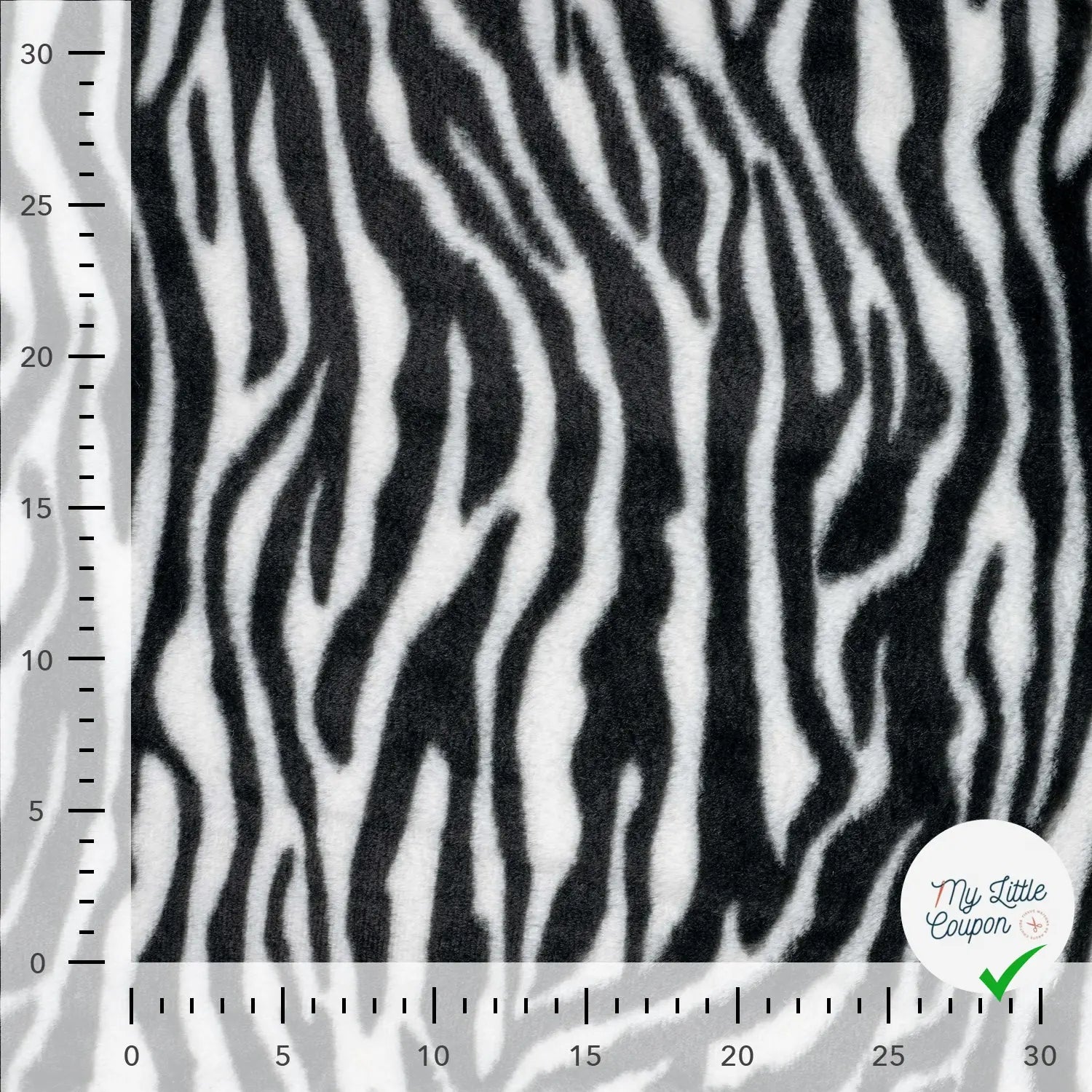 FANCY FUR ZEBRA BLACK - My Little Coupon