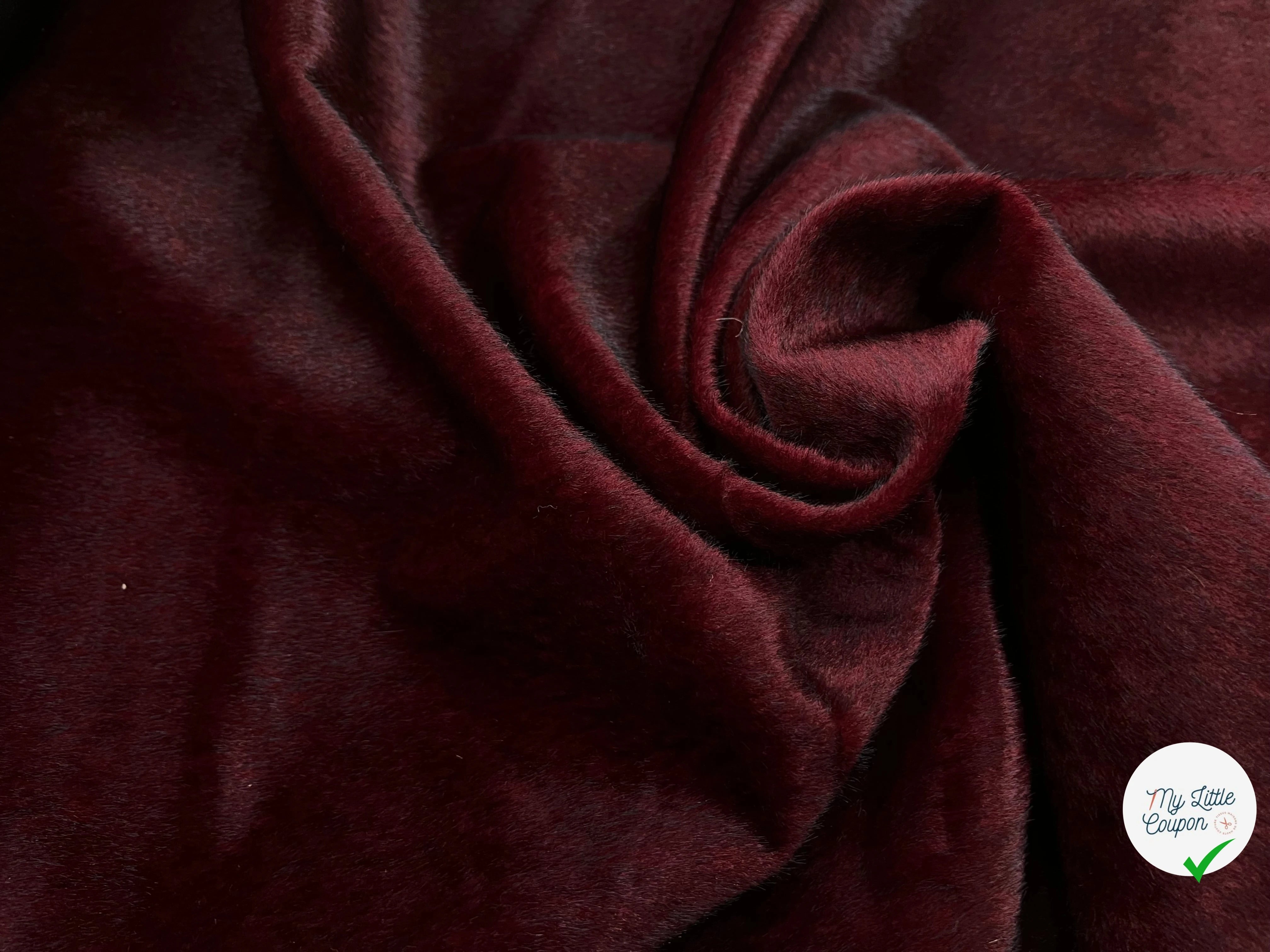 FAUSSE FOURRURE COULEUR VIN CONTRECOLLÉ 155CM - My Little Coupon