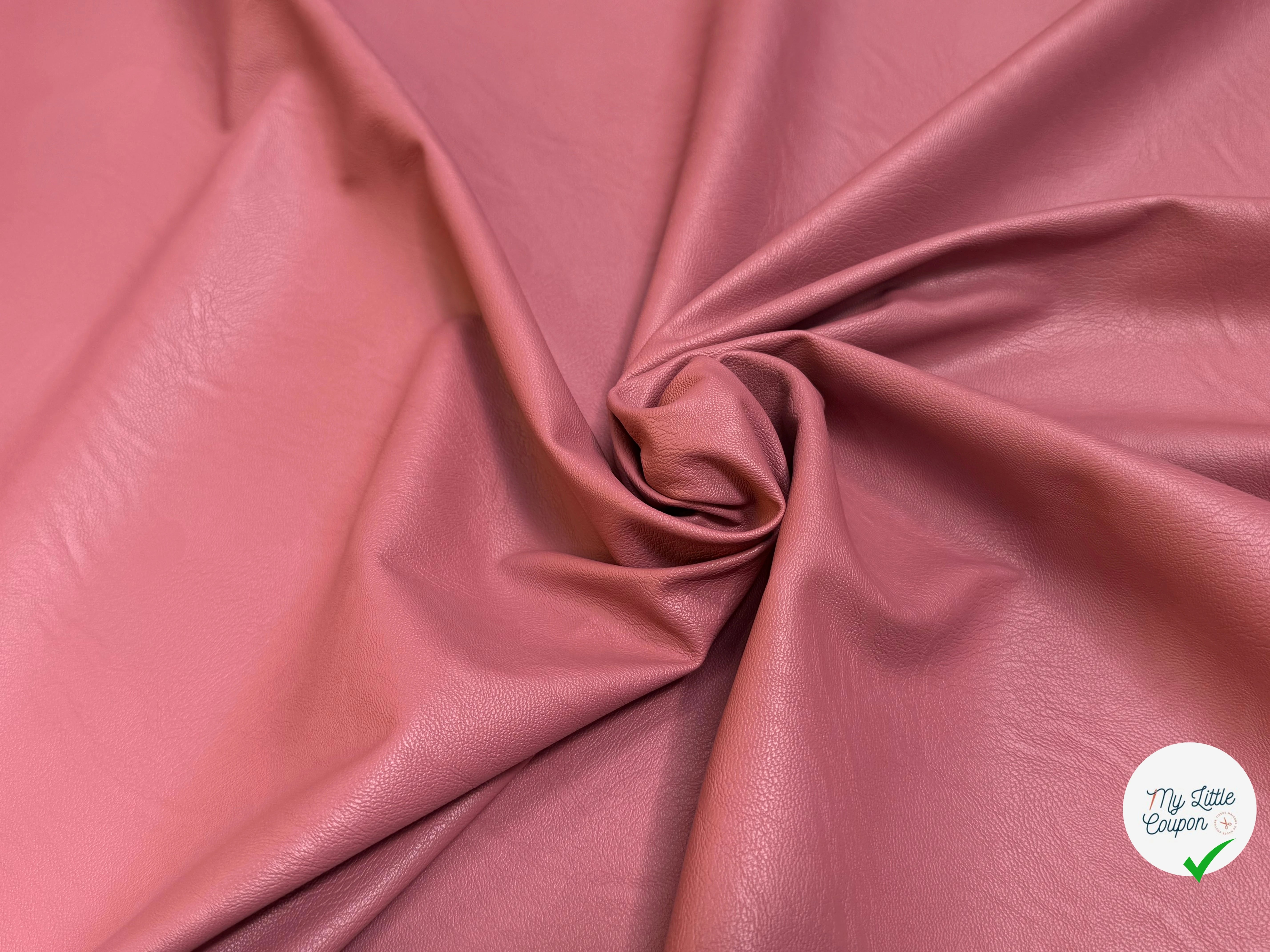 FAUX CUIR SOUPLE ROSE STRETCH - My Little Coupon