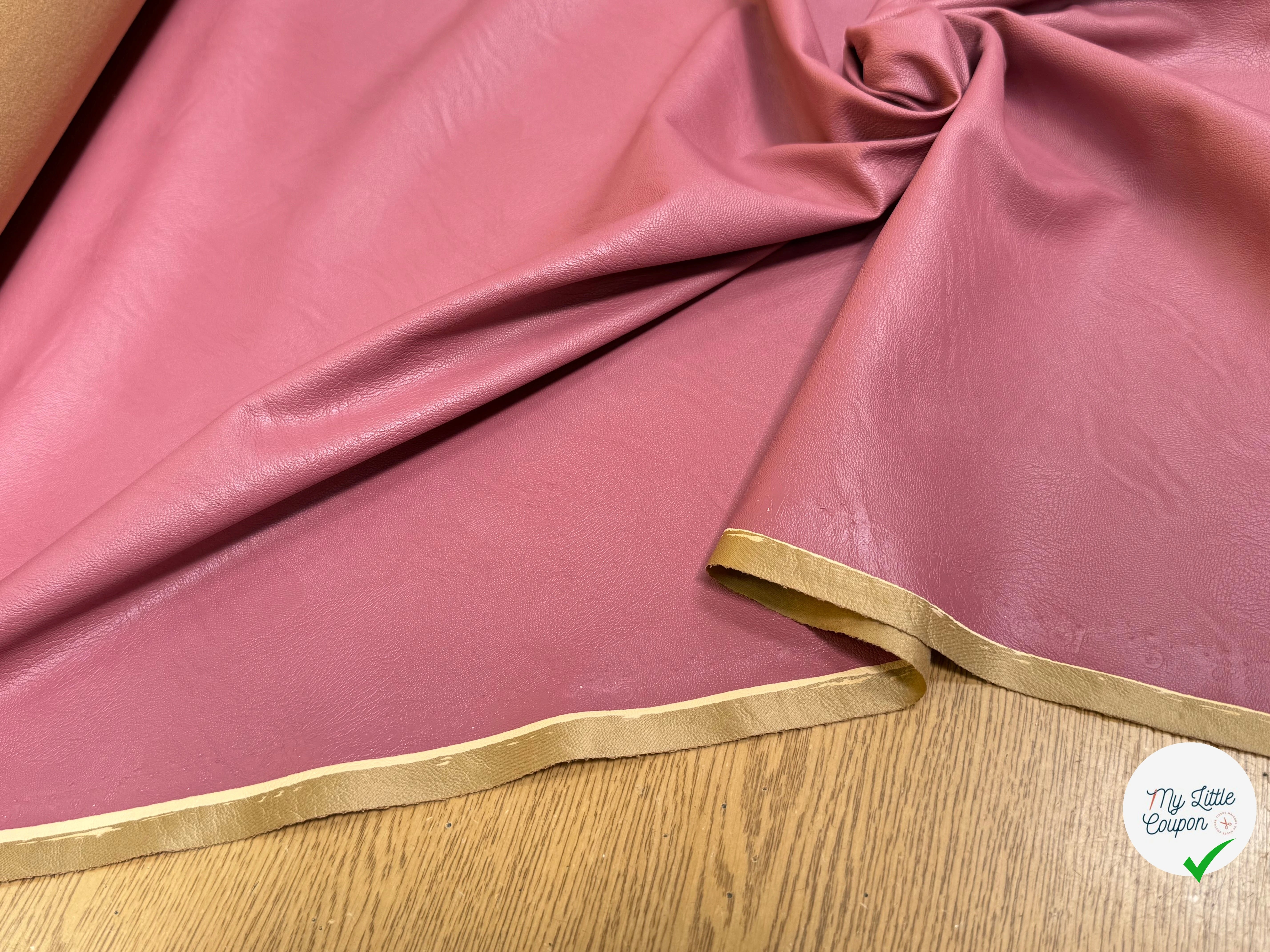 FAUX CUIR SOUPLE ROSE STRETCH - My Little Coupon
