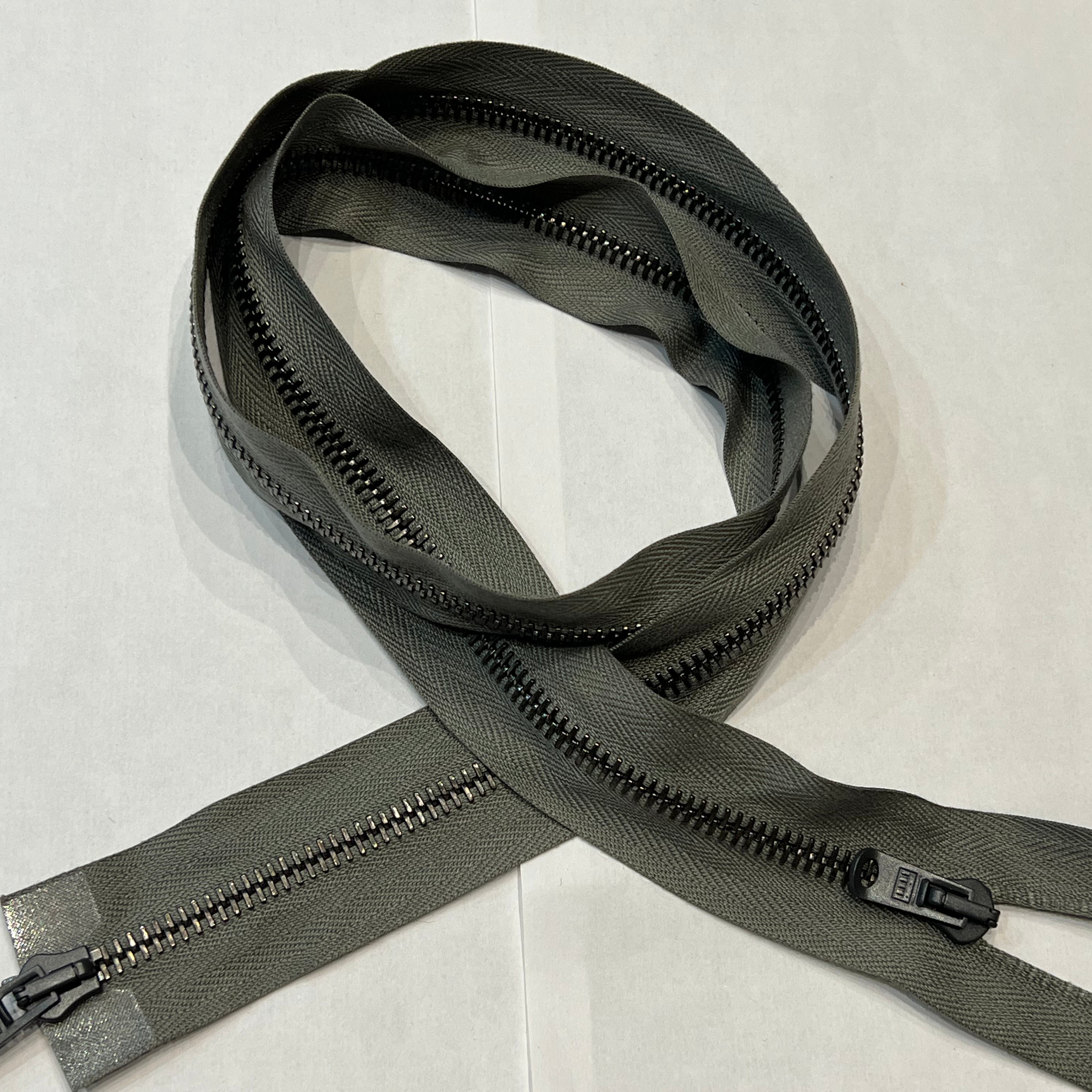 FERMETURE DOUBLE CURSEUR GRIS SOURIS 90 CM - My Little Coupon