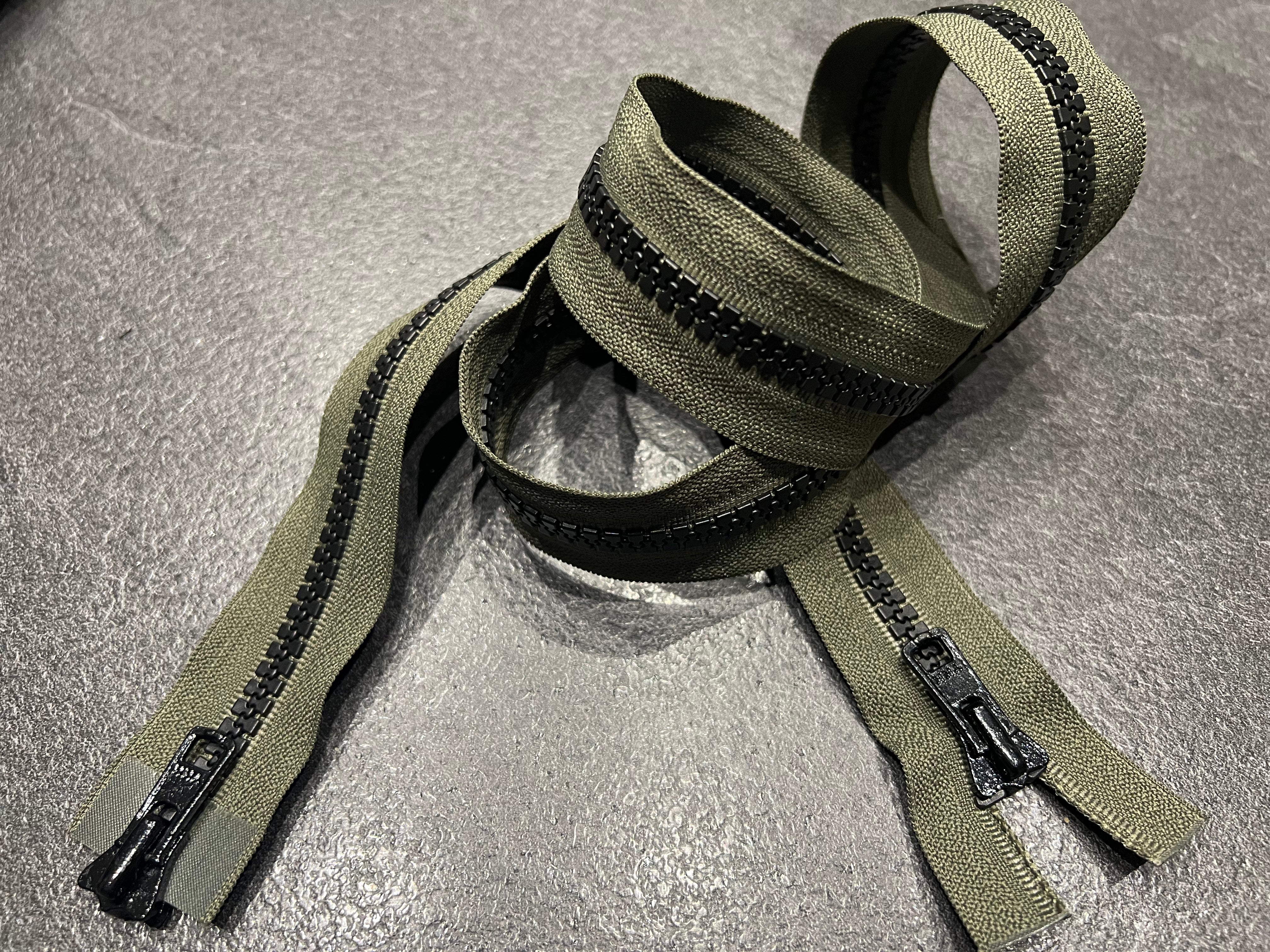 FERMETURE DOUBLE CURSEUR KAKI 100 CM - My Little Coupon