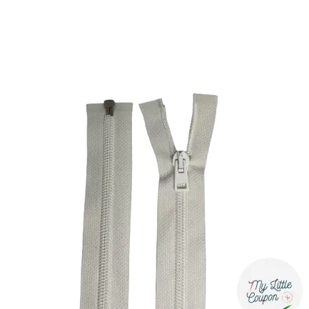FERMETURE METAL ET PVC BLANC 80CM SEPARABLE - My Little Coupon