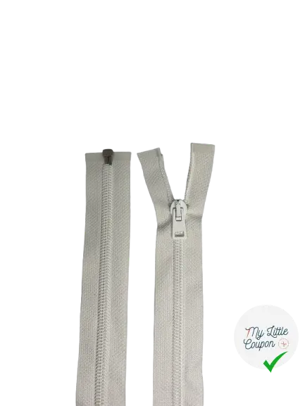 FERMETURE METAL ET PVC BLANC 80CM SEPARABLE - My Little Coupon