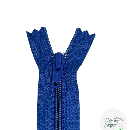 FERMETURE METAL NON SÉPARABLE 15CM BLEU ROI - My Little Coupon