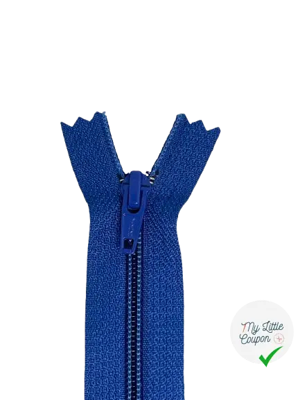 FERMETURE METAL NON SÉPARABLE 15CM BLEU ROI - My Little Coupon