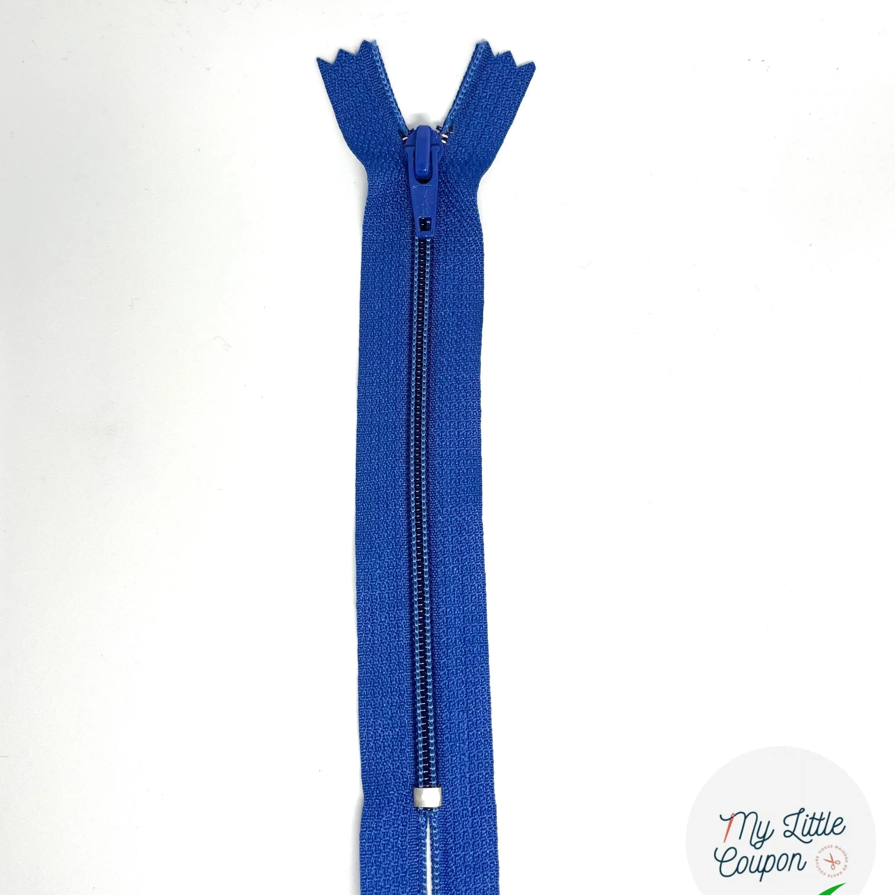 FERMETURE METAL NON SÉPARABLE 15CM BLEU ROI - My Little Coupon