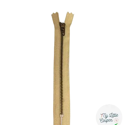 FERMETURE METAL NON SÉPARABLE 15CM COULEUR DULCEY - My Little Coupon