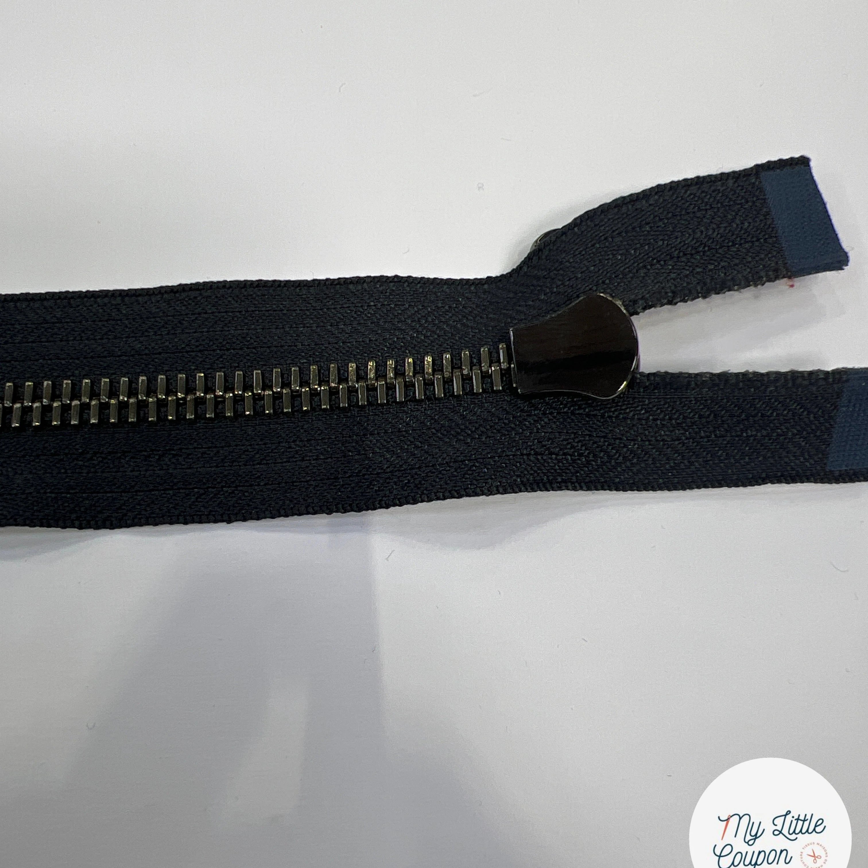 FERMETURE MÉTAL SÉPARABLE 60CM BLEU NUIT M8 - My Little Coupon