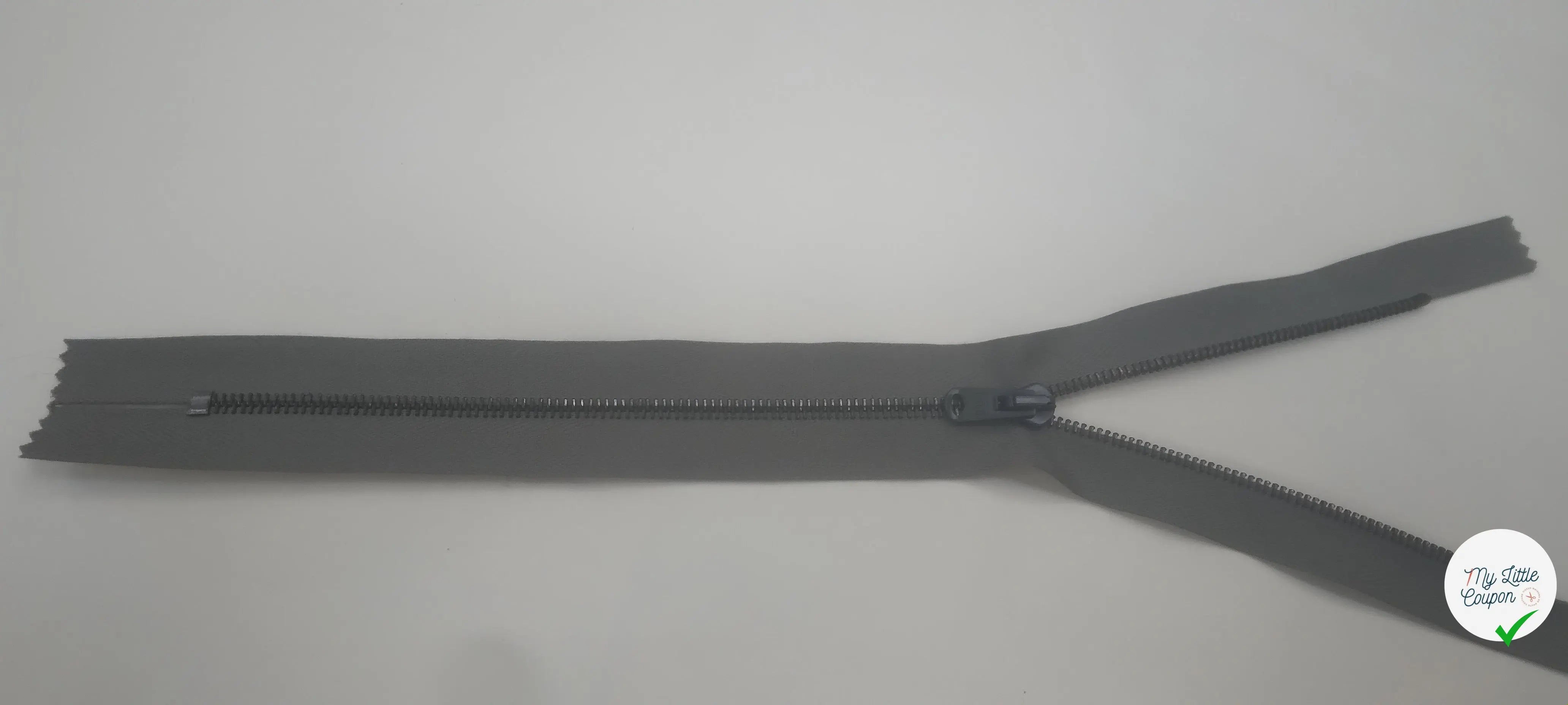 FERMETURE NON SÉPARABLE 25 CM GRIS - My Little Coupon