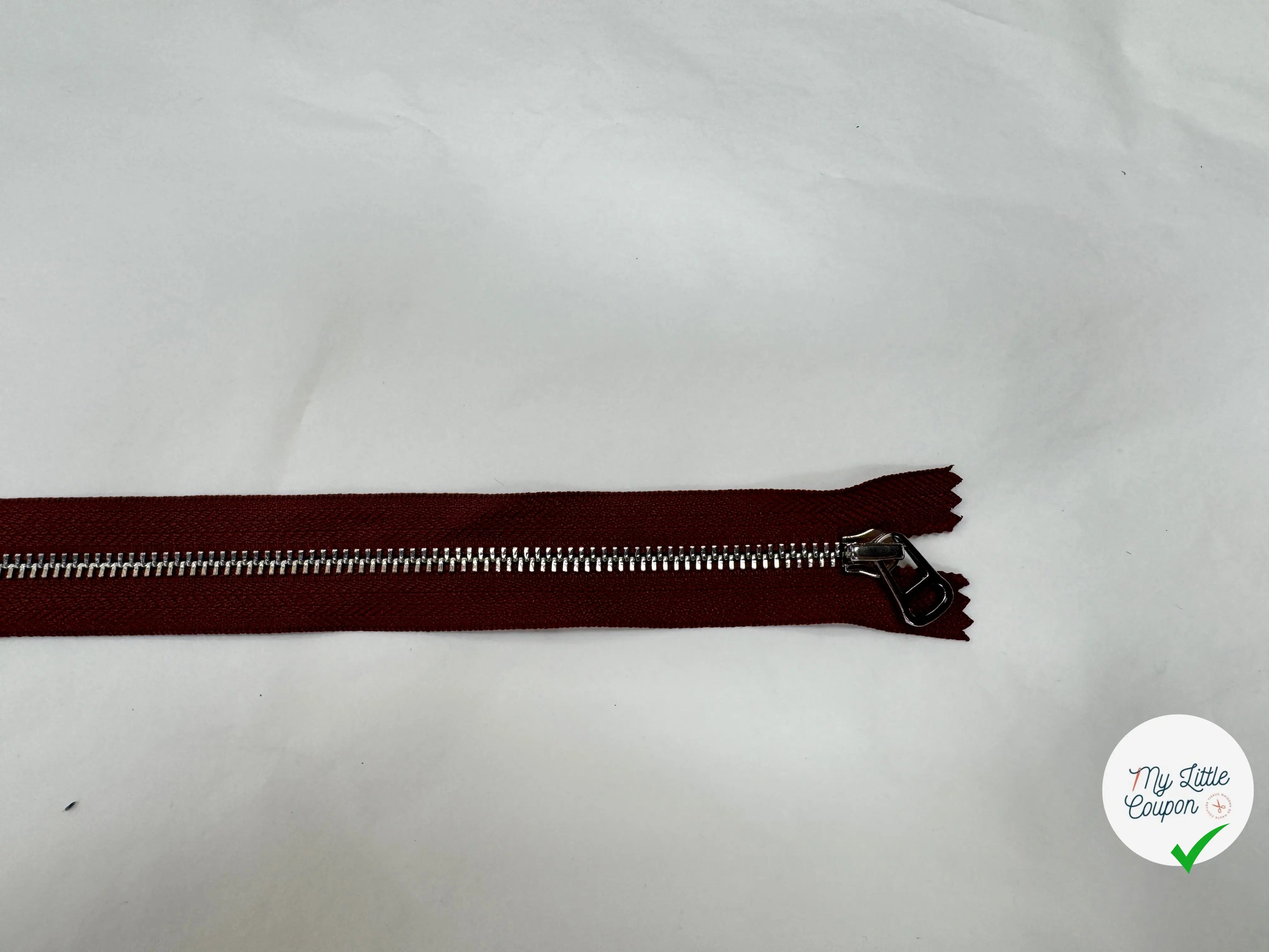 FERMETURE NON SÉPARABLE 25CM ROUX ÉCUREUIL - My Little Coupon