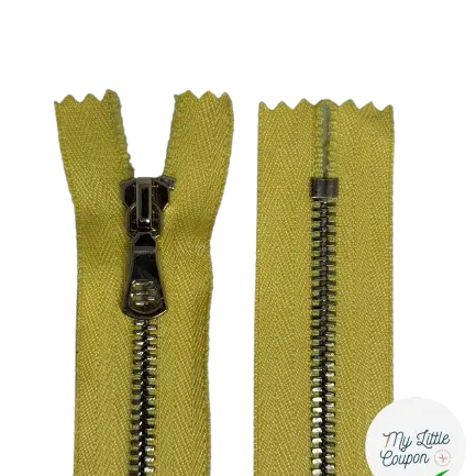 FERMETURE NON SÉPARABLE 65CM JAUNE AURÉOLINE - My Little Coupon