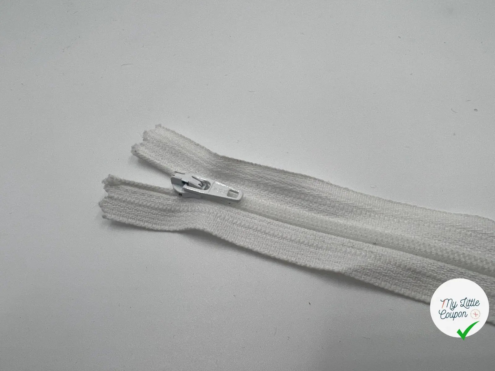 FERMETURE NON SÉPARABLE COLORIS BLANC 15 CM - My Little Coupon - tissu - coudre