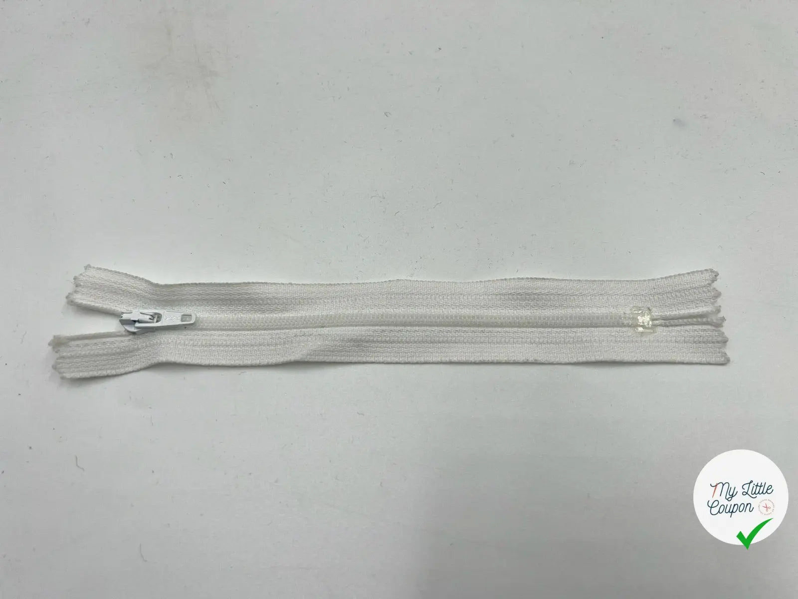 FERMETURE NON SÉPARABLE COLORIS BLANC 15 CM - My Little Coupon - tissu - coudre