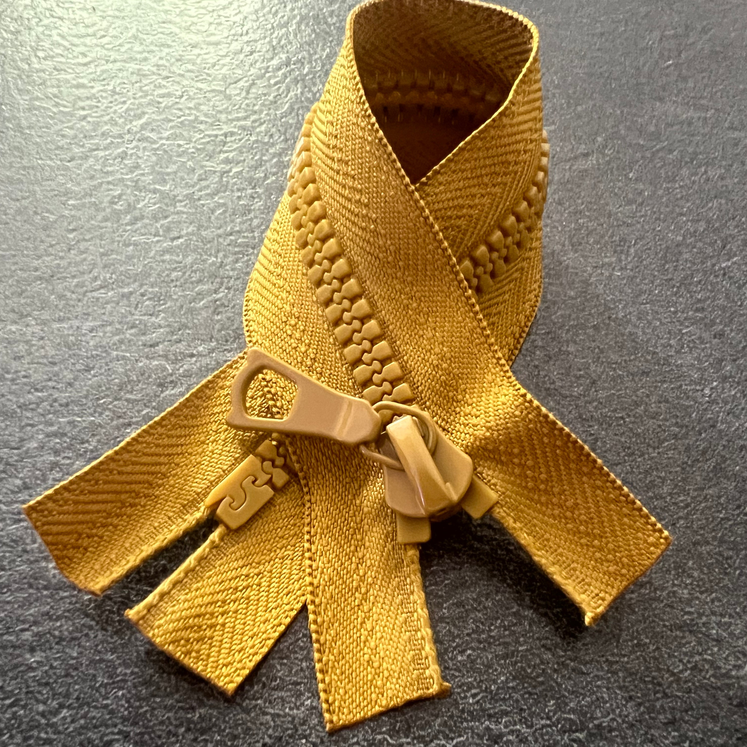 FERMETURE NON SÉPARABLE JAUNE MOUTARDE 20cm - My Little Coupon