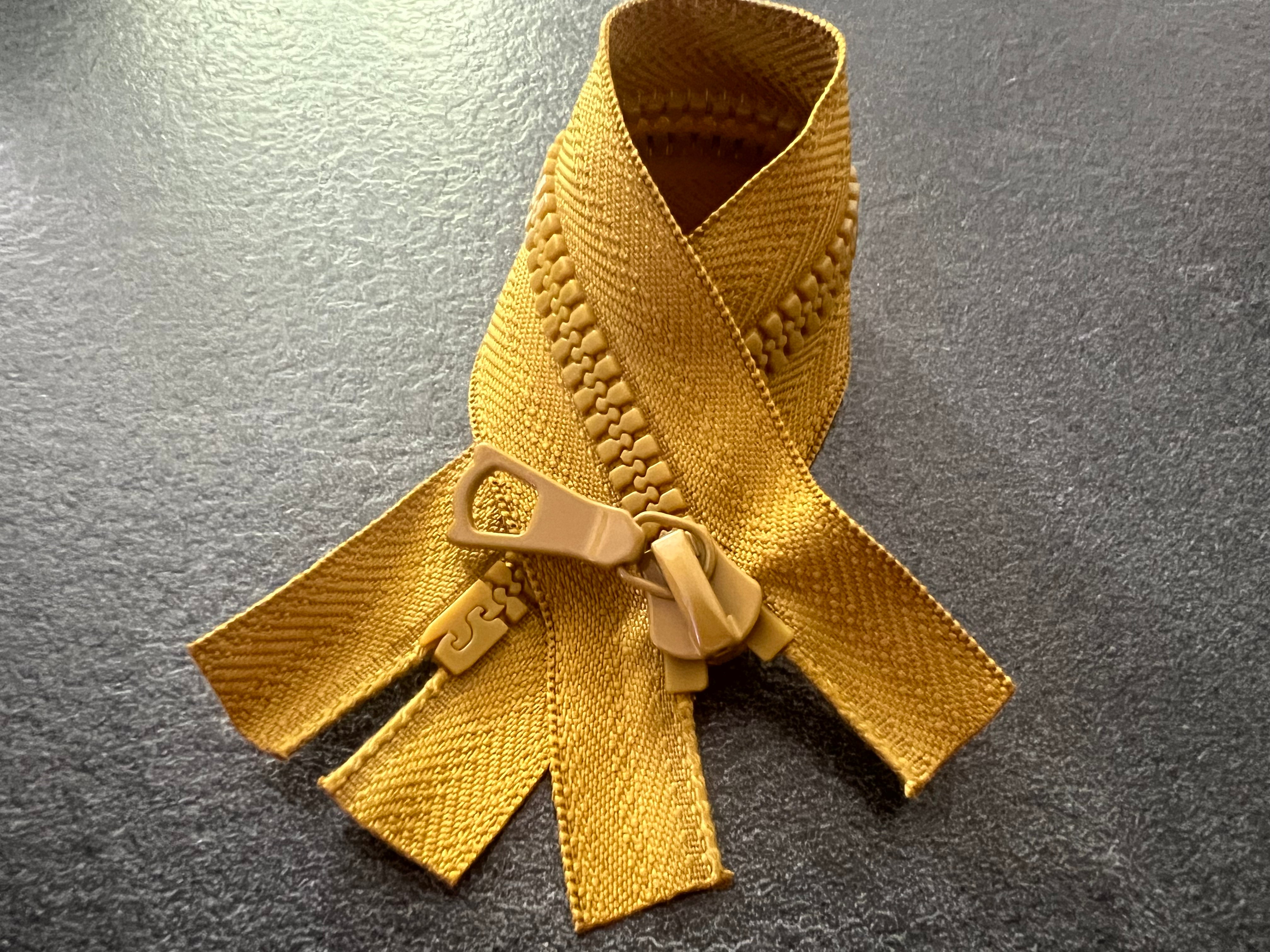 FERMETURE NON SÉPARABLE JAUNE MOUTARDE 20cm - My Little Coupon