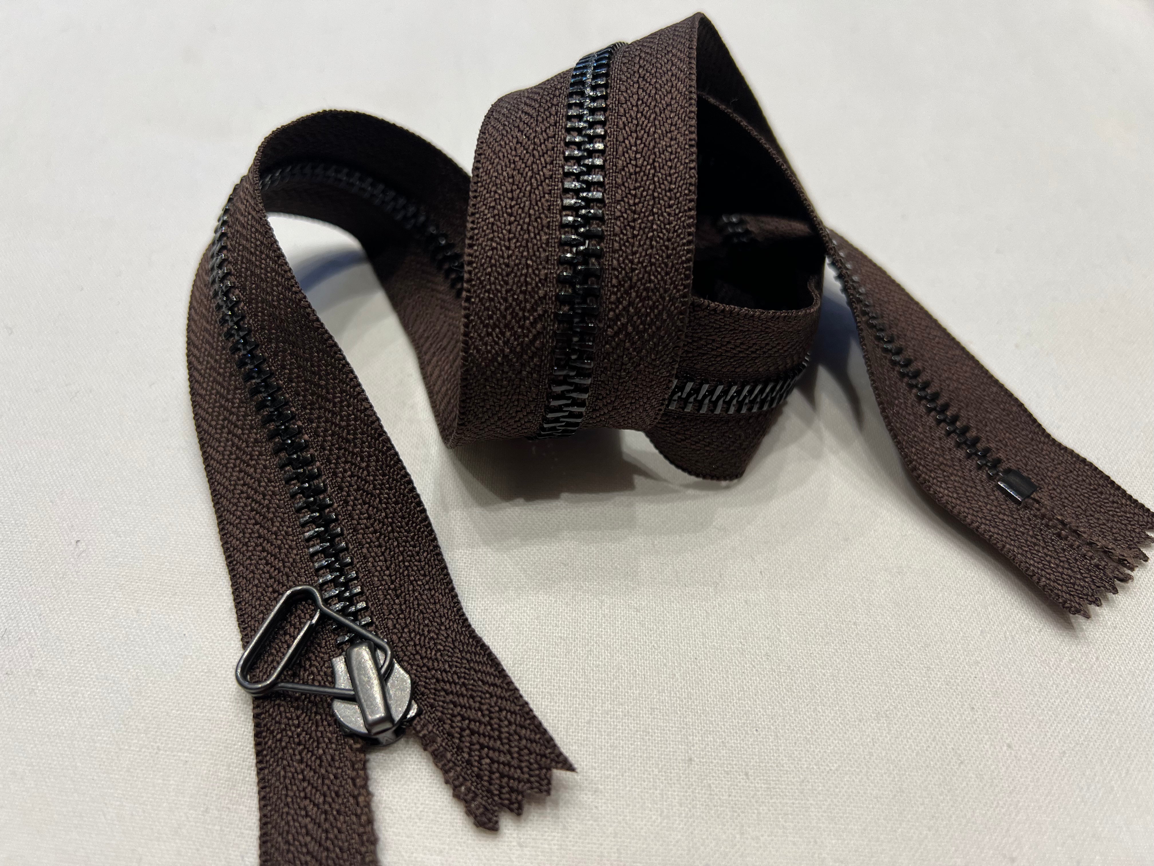 FERMETURE NON SÉPARABLE MARRON 60cm - My Little Coupon