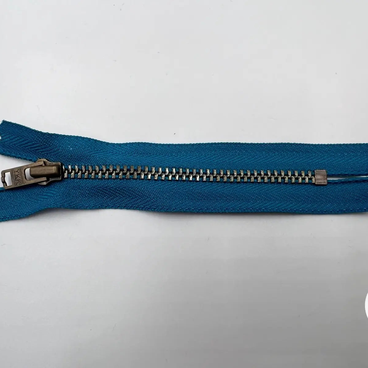 FERMETURE NON SÉPARABLE MÉTAL ARGENT COLORIS TURQUOISE 10CM - My Little Coupon - tissu - coudre