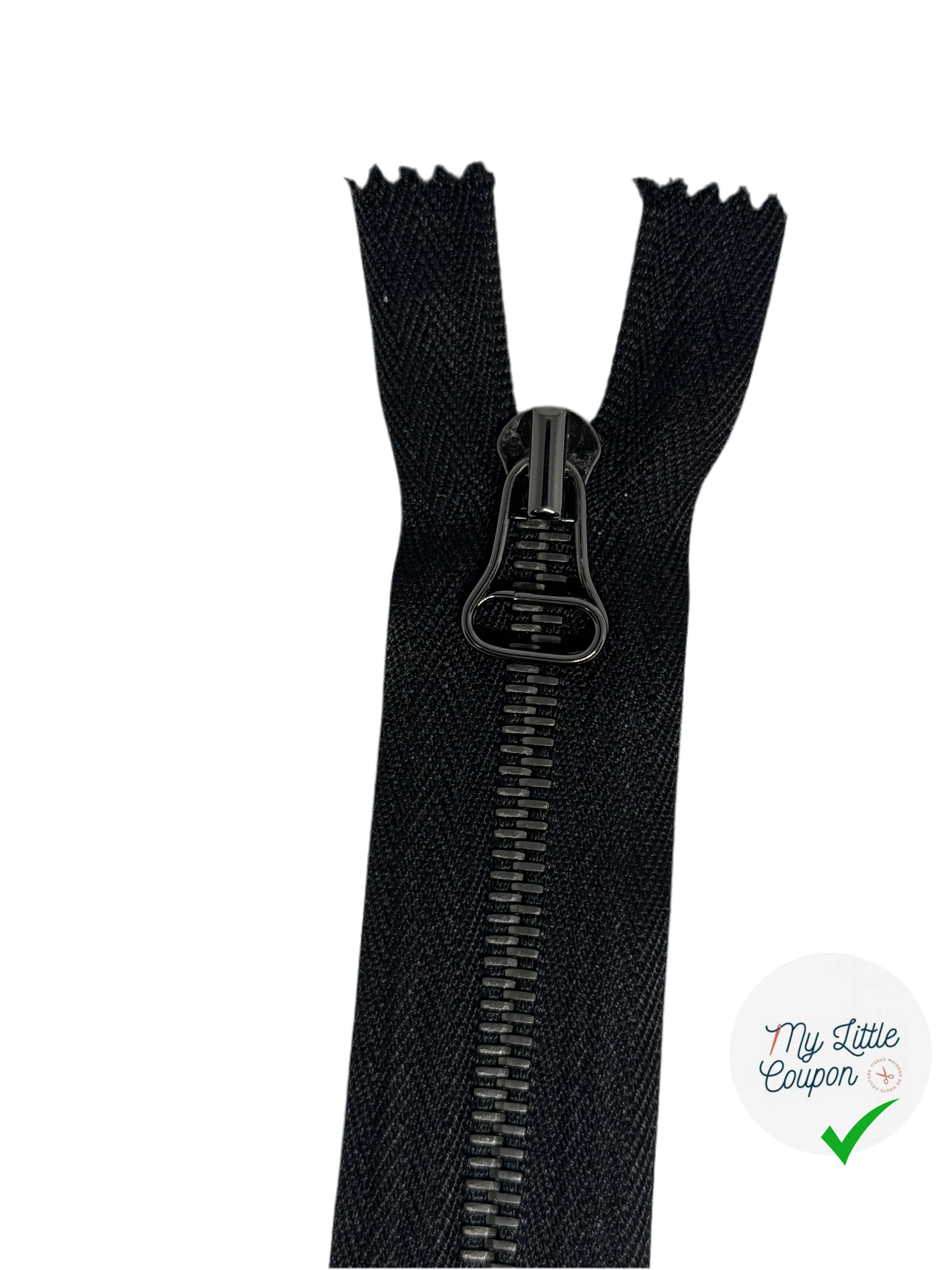 FERMETURE NON SÉPARABLE NOIR 20CM - My Little Coupon