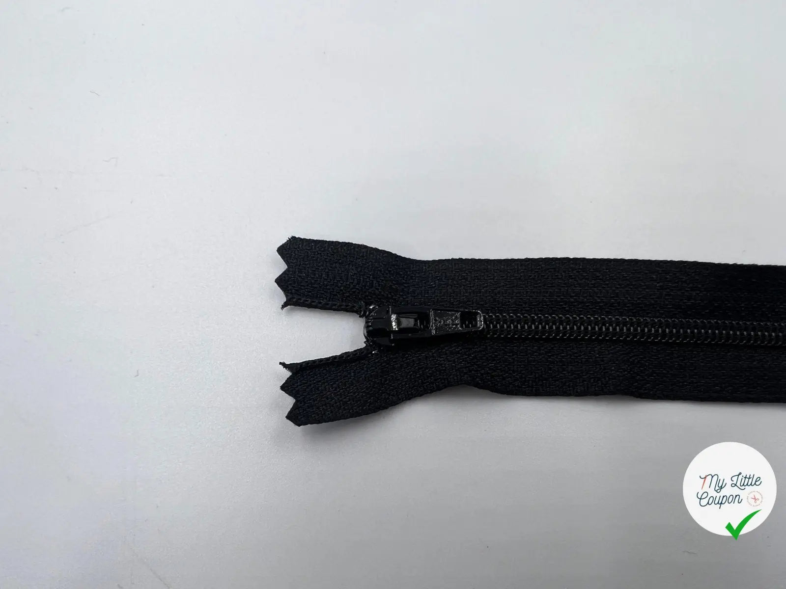 FERMETURE NON SÉPARABLE POLYESTER COLORIS NOIR 12CM - My Little Coupon - tissu - coudre