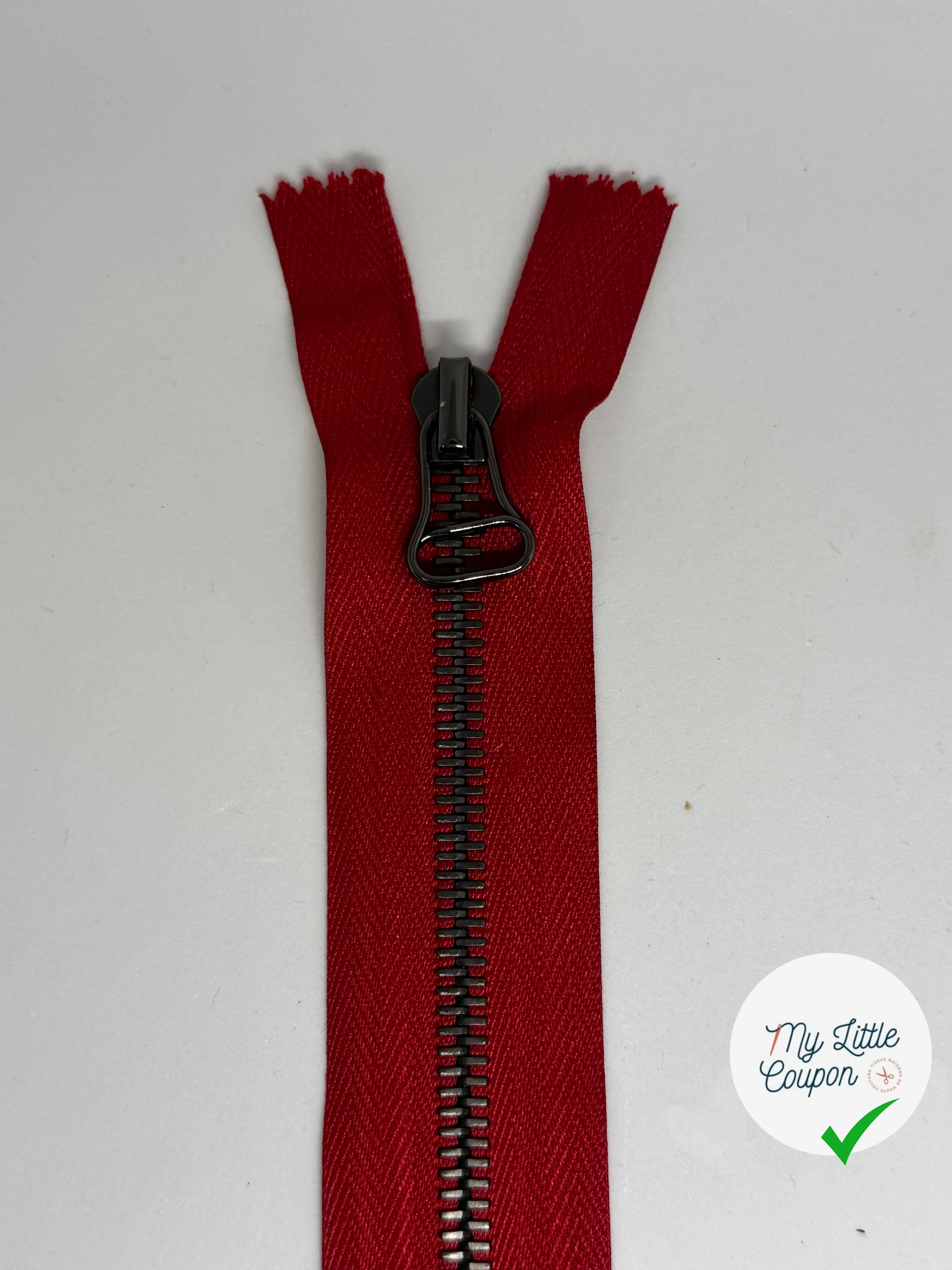FERMETURE NON SÉPARABLE ROUGE 20CM - My Little Coupon