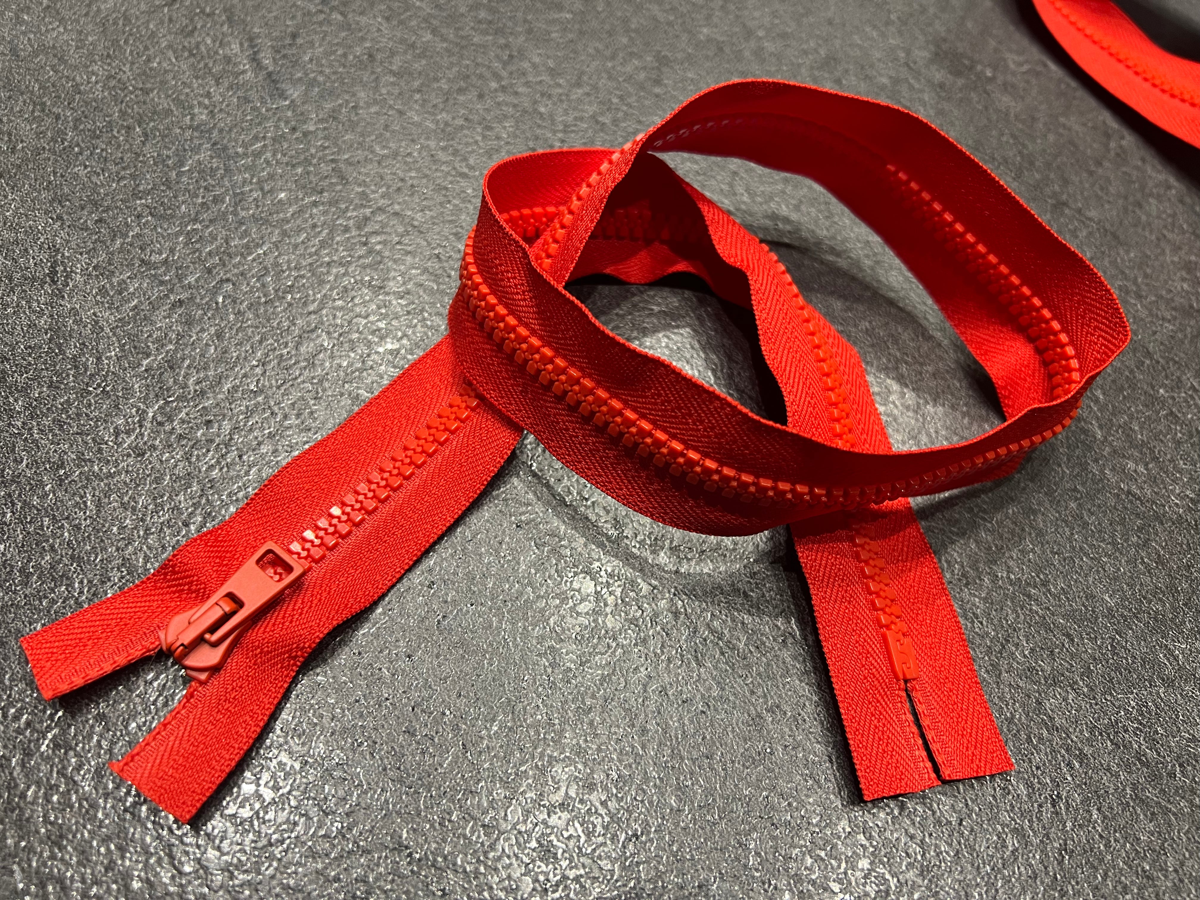 FERMETURE NON SÉPARABLE ROUGE COQUELICOT 60cm - My Little Coupon