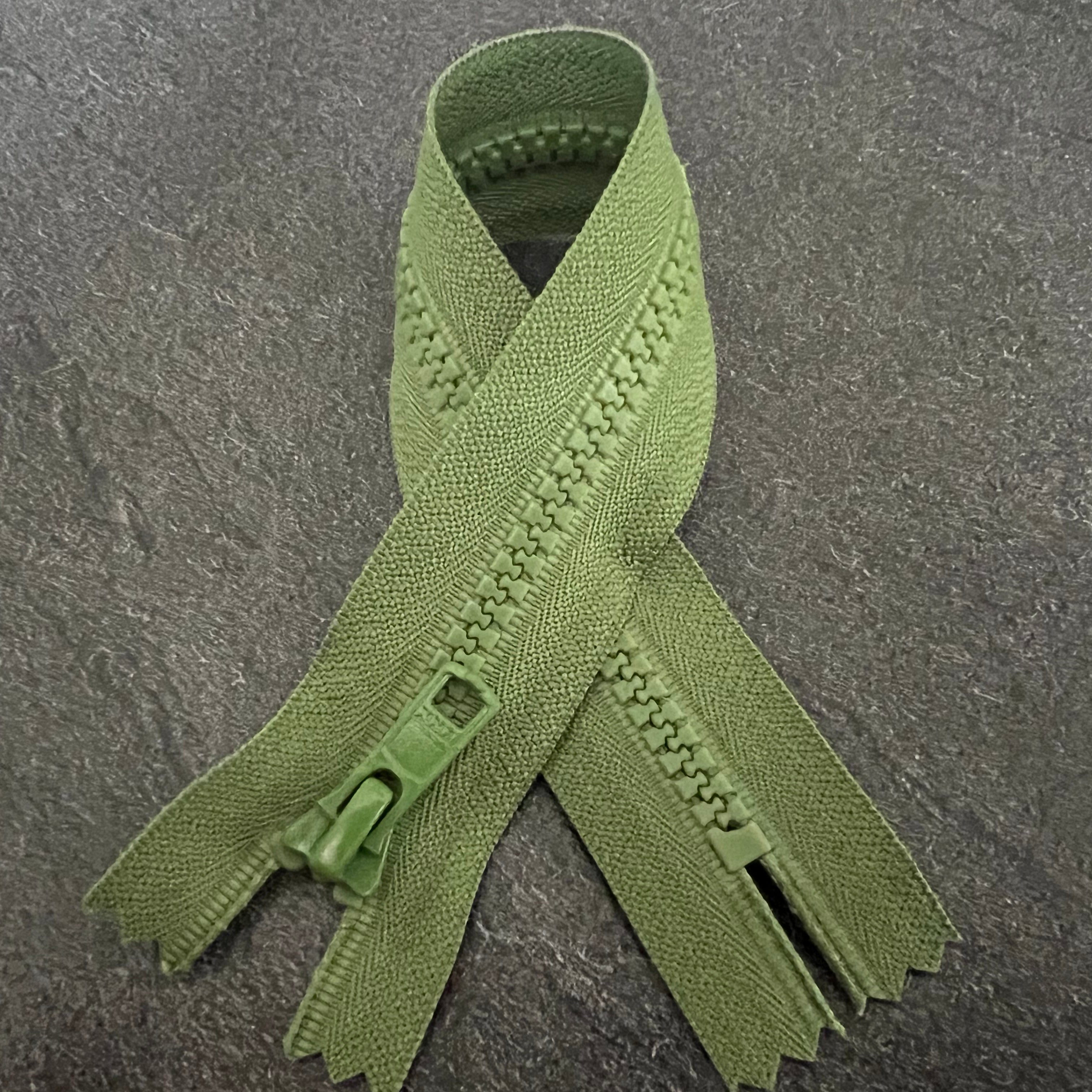 FERMETURE NON SÉPARABLE VERT 25CM - My Little Coupon