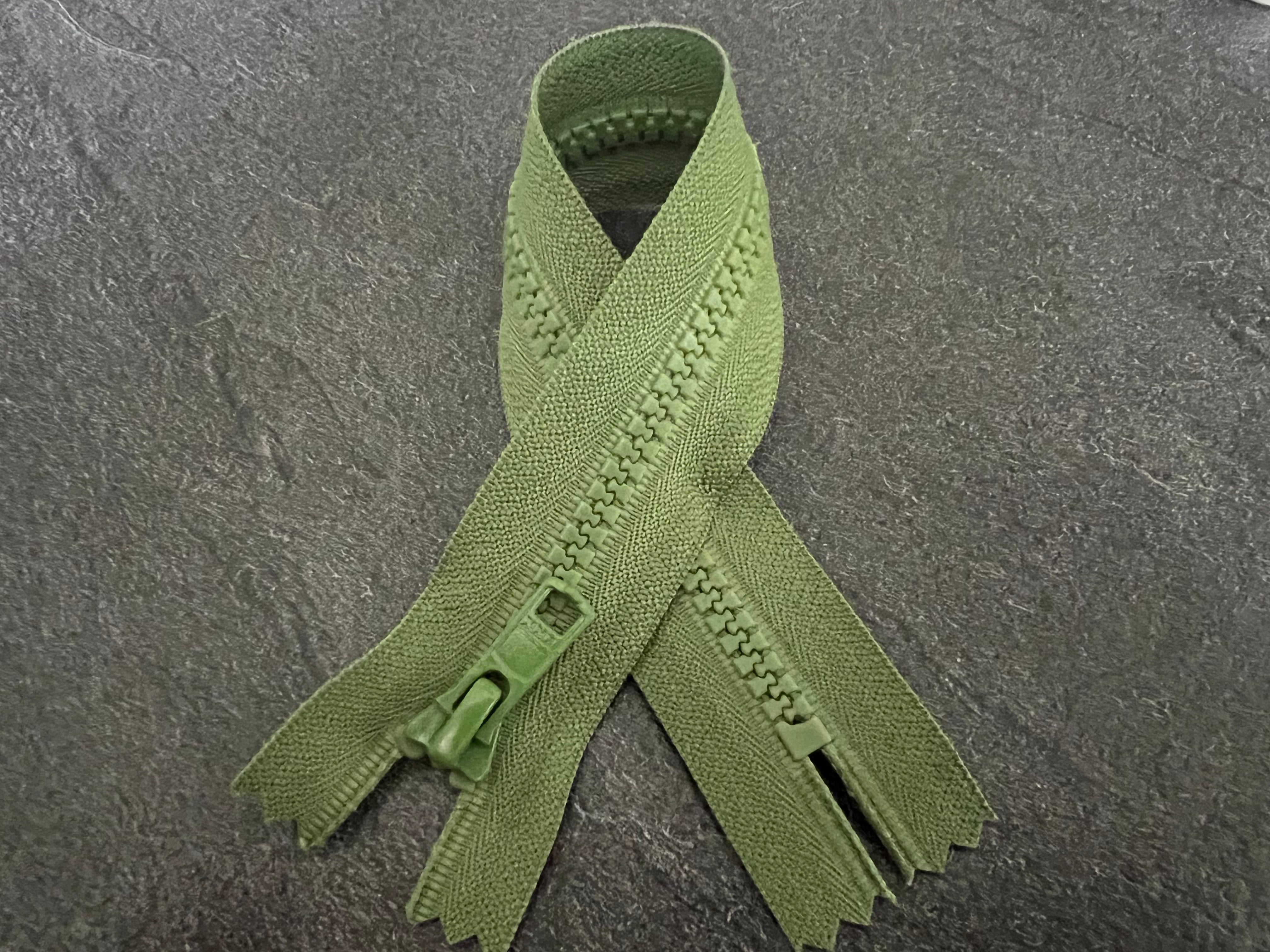 FERMETURE NON SÉPARABLE VERT 25CM - My Little Coupon