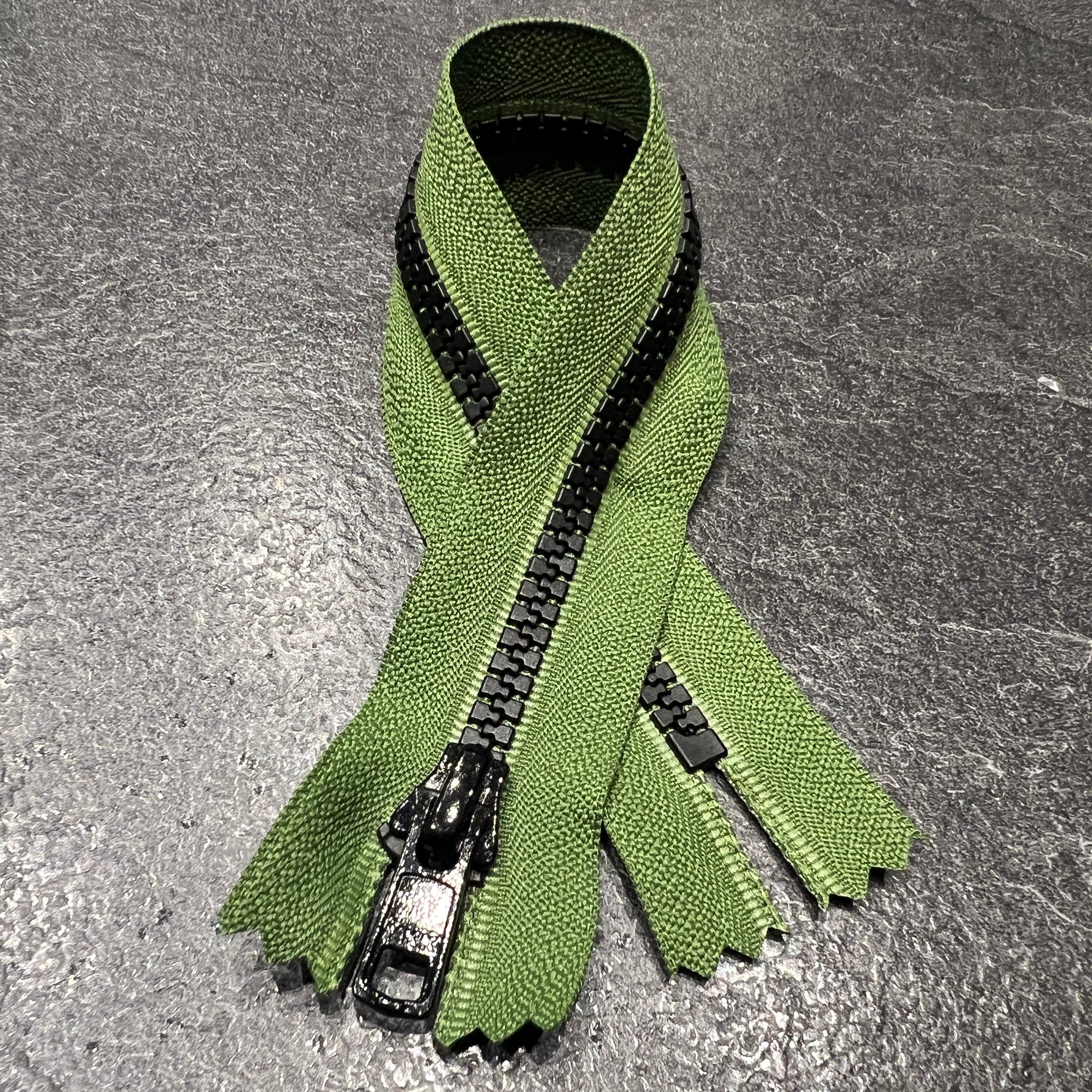 FERMETURE NON SÉPARABLE VERT 25CM - My Little Coupon