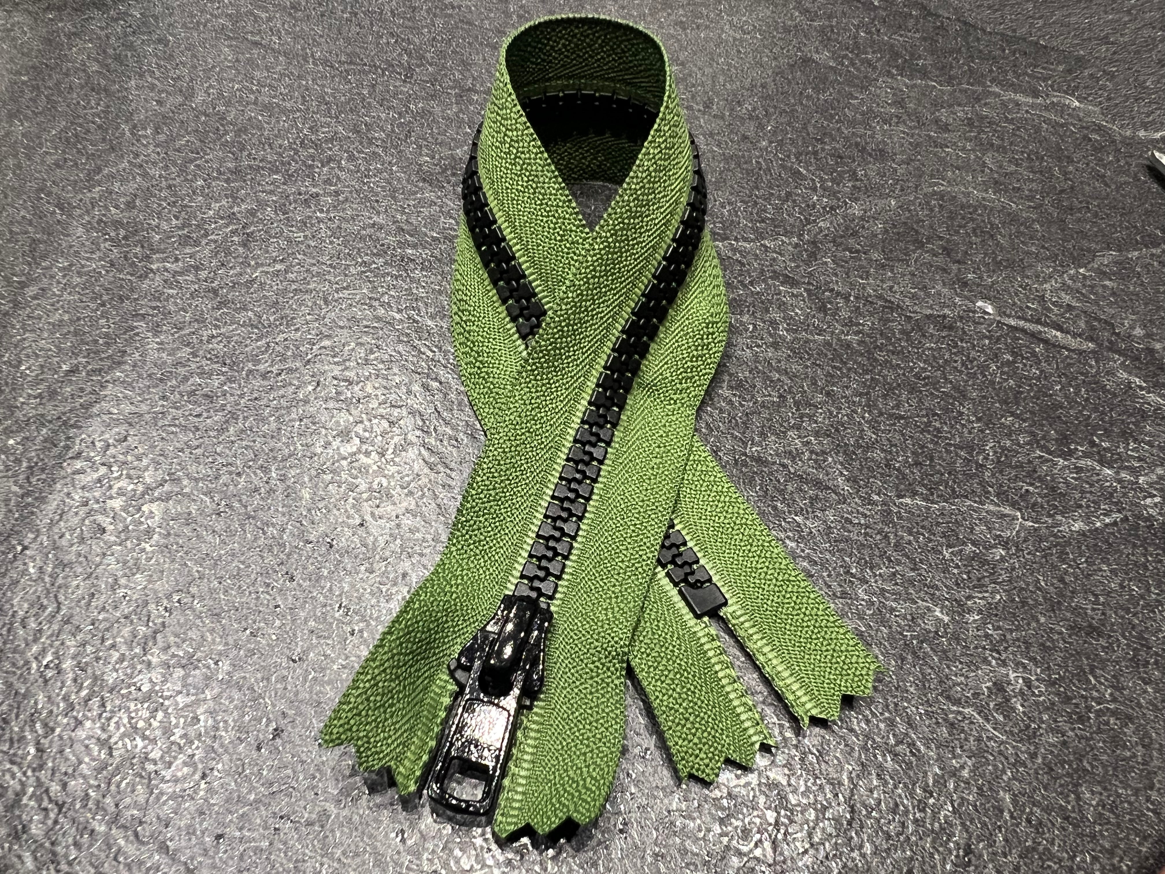 FERMETURE NON SÉPARABLE VERT 25CM - My Little Coupon