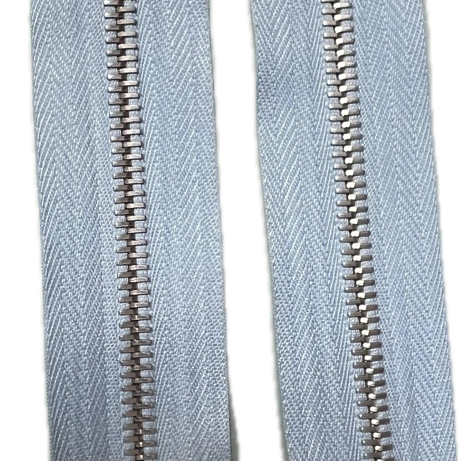 FERMETURE RIRI MÉTAL DOUBLE VOIES 45CM BLEU CIEL - My Little Coupon