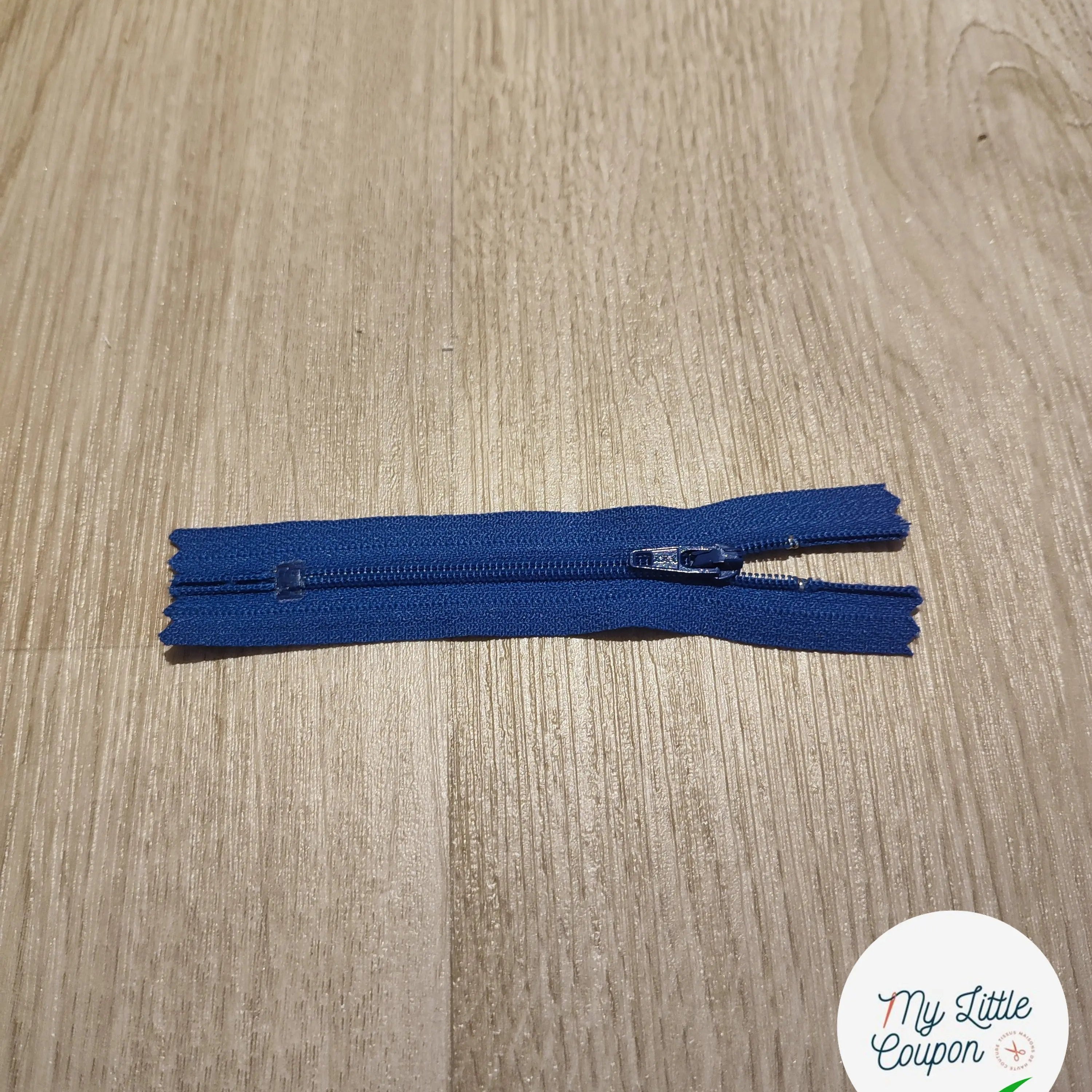 FERMETURE RIRI METAL NON SEPARABLE 10CM BLEU - My Little Coupon